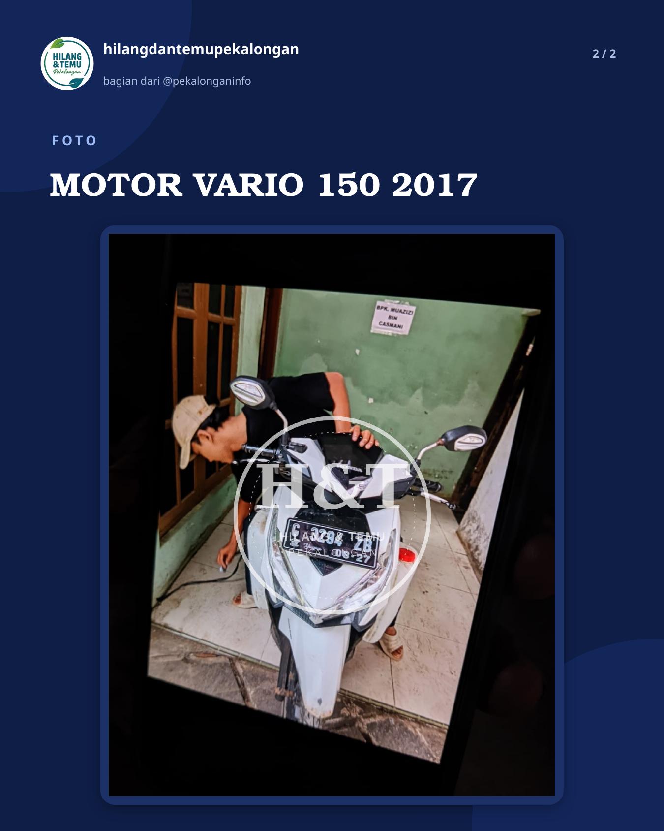 Slide 2 laporan MOTOR VARIO 150 2017