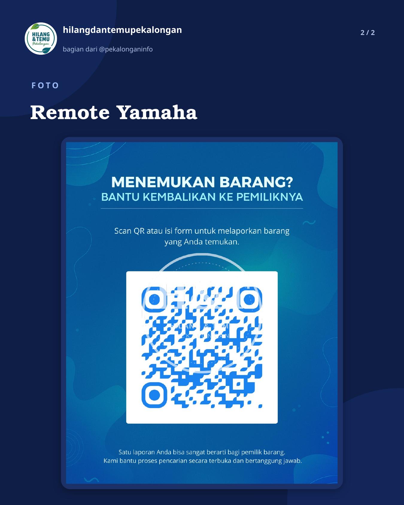 Slide 2 laporan Remote Yamaha
