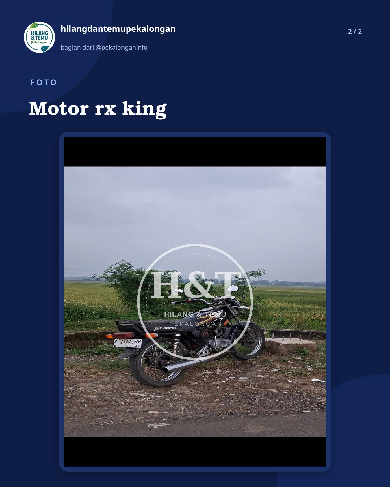 Slide 2 laporan Motor rx king