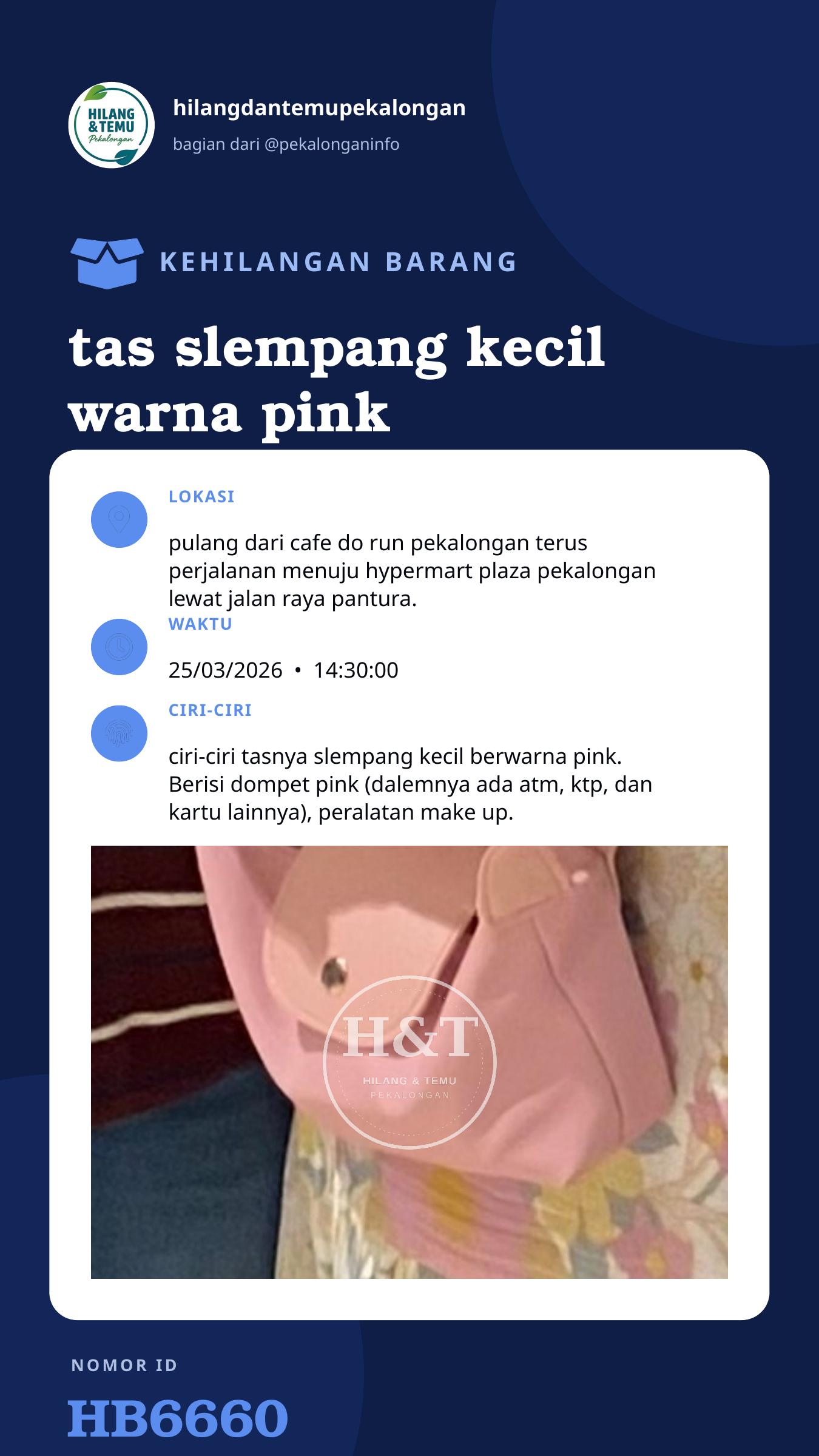 Story 9:16 laporan tas slempang kecil warna pink