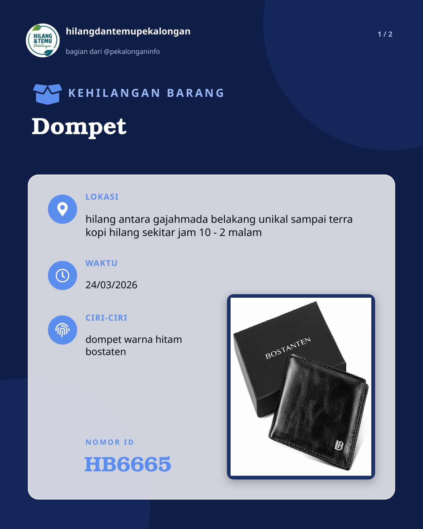 Slide 1 laporan Dompet