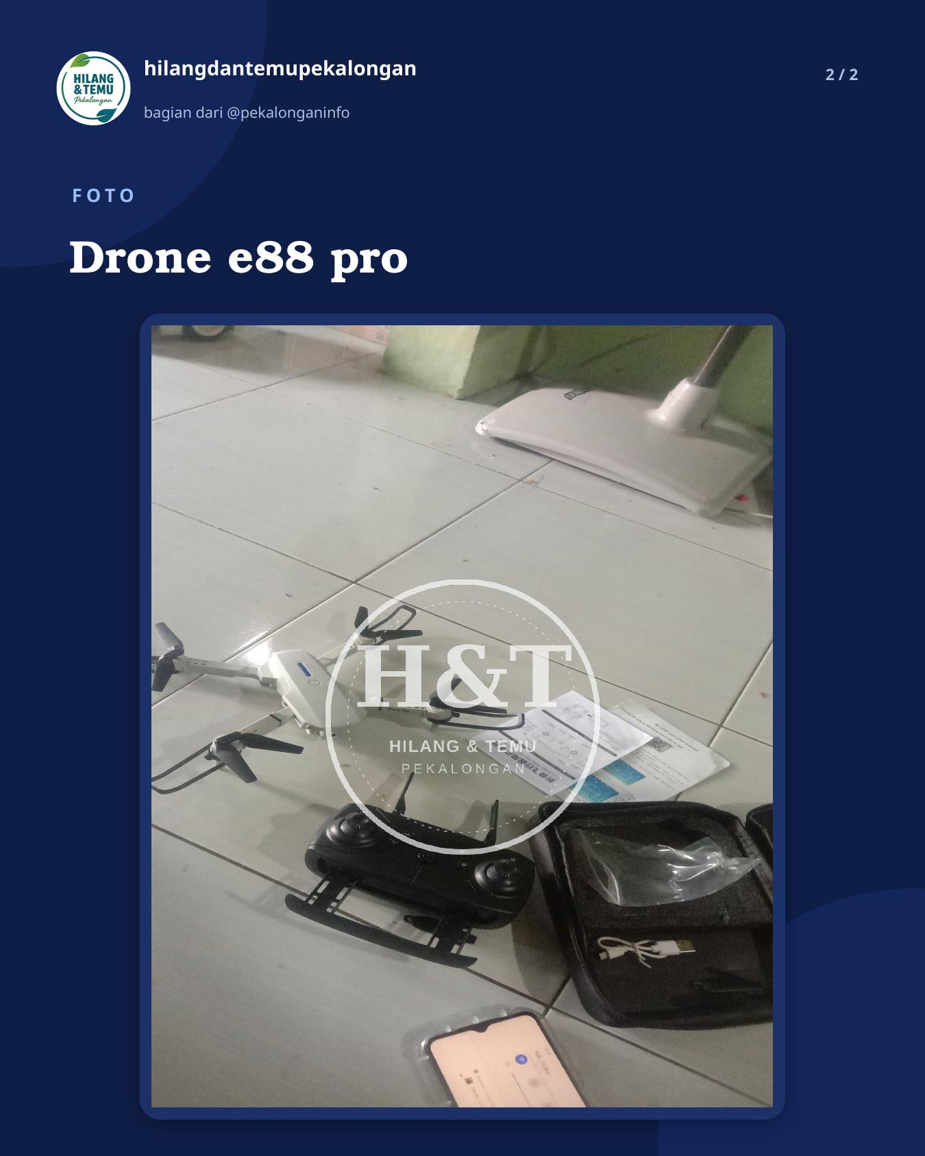Slide 2 laporan Drone e88 pro
