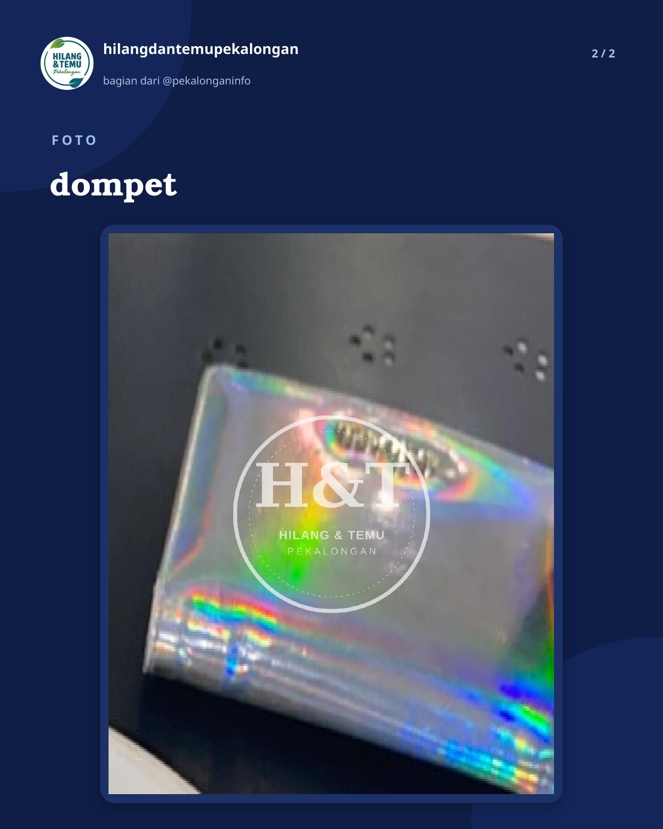 Slide 2 laporan dompet