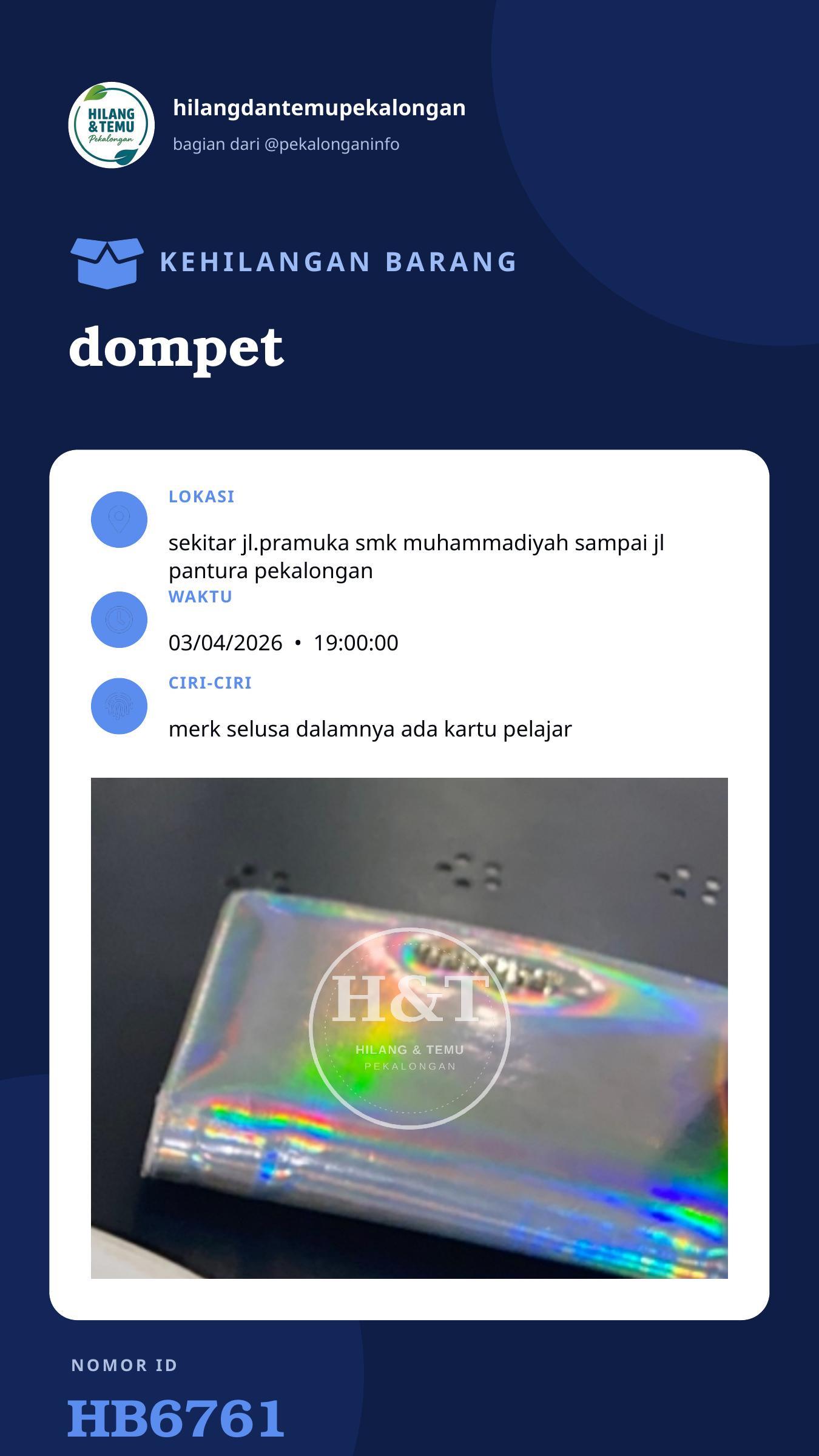 Story 9:16 laporan dompet