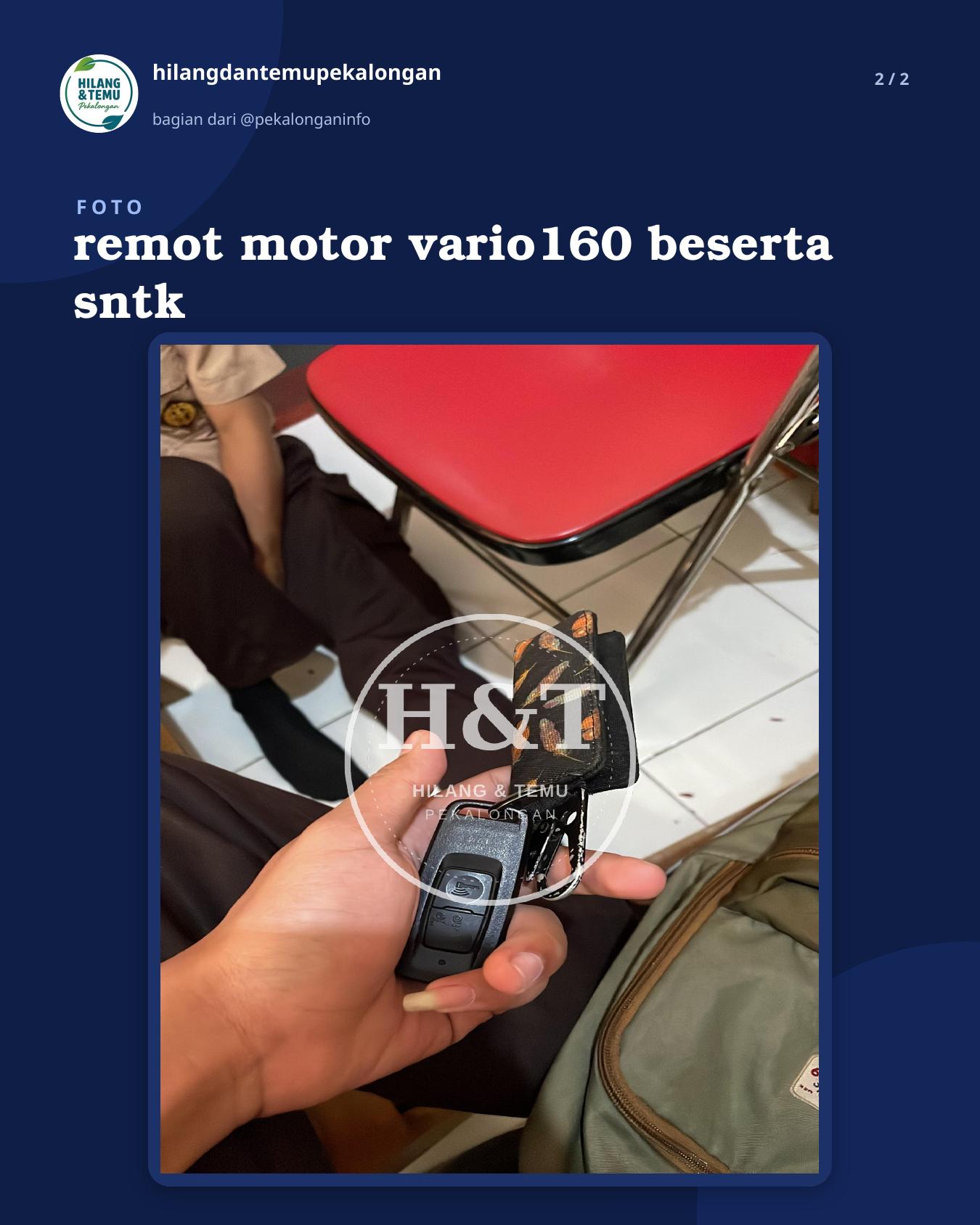 Slide 2 laporan remot motor vario160 beserta sntk