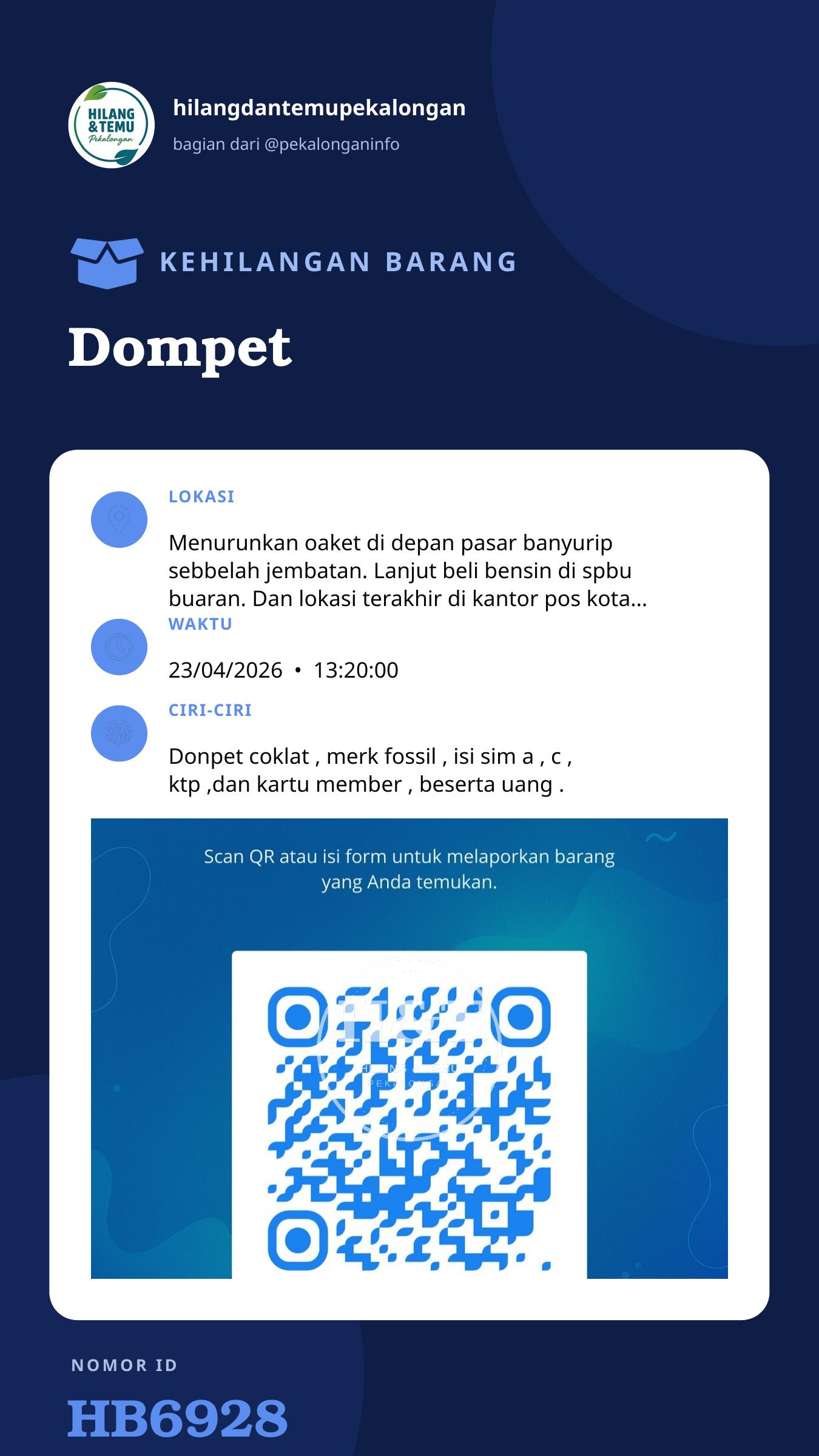 Story 9:16 laporan Dompet