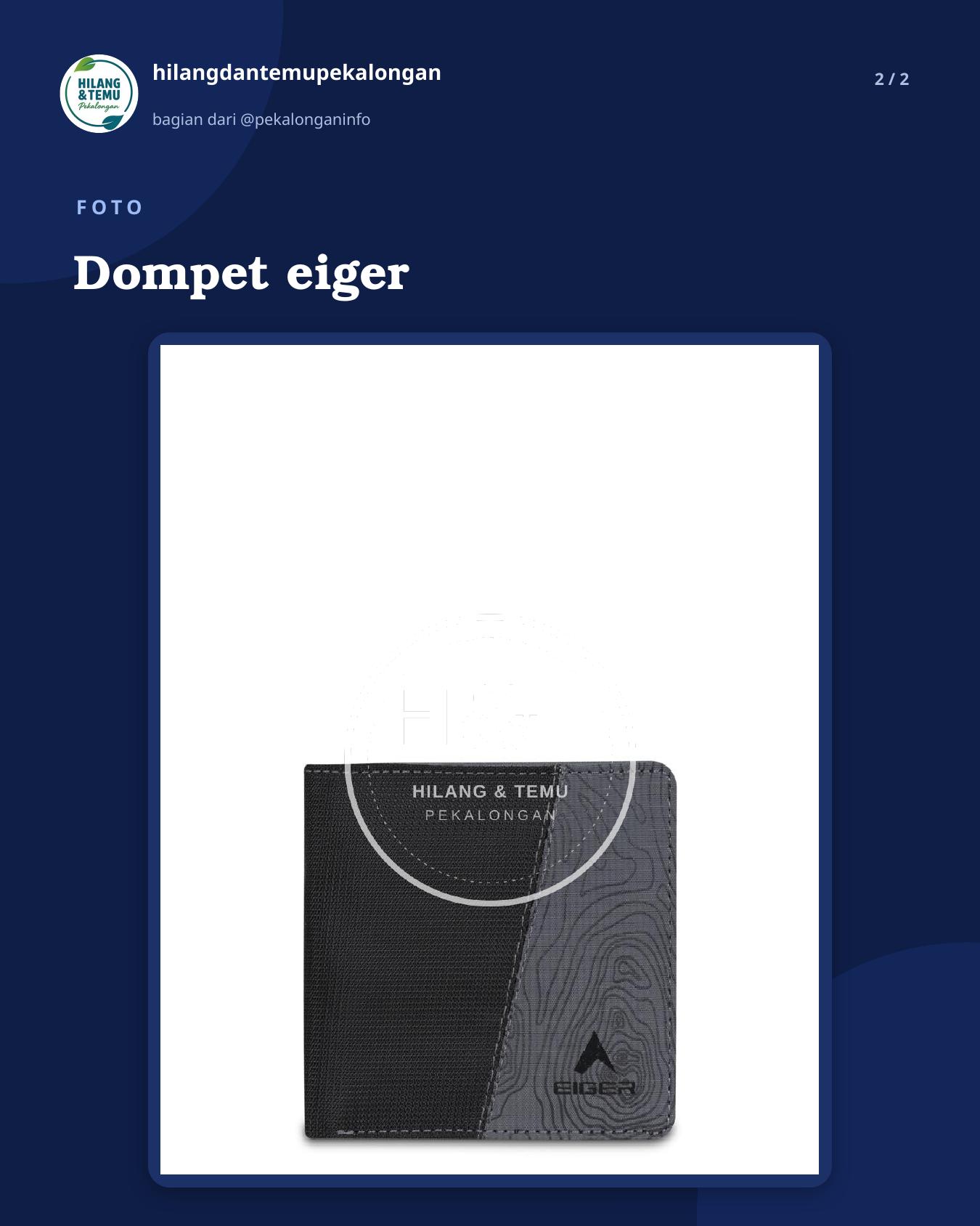 Slide 2 laporan Dompet eiger
