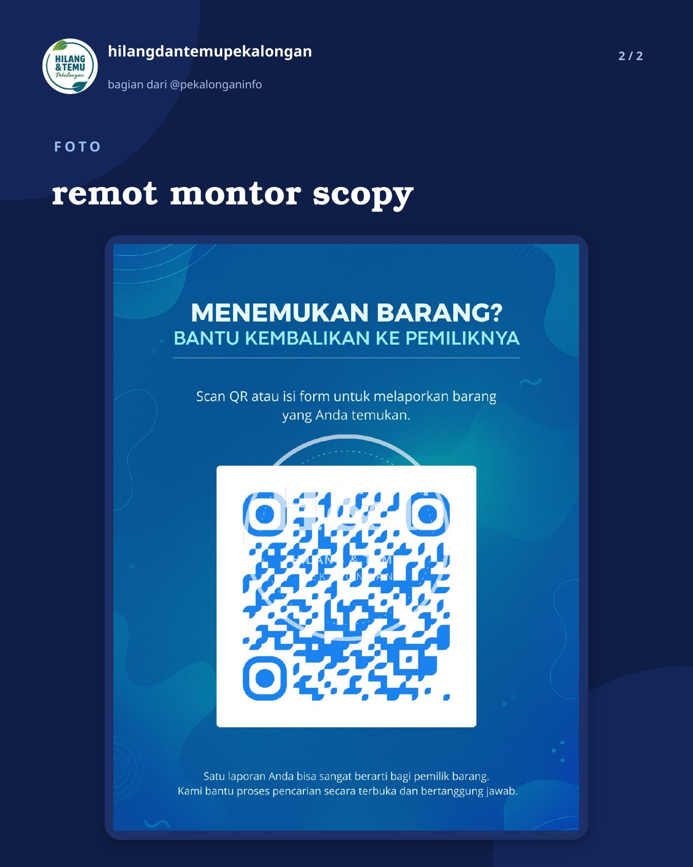 Slide 2 laporan remot montor scopy