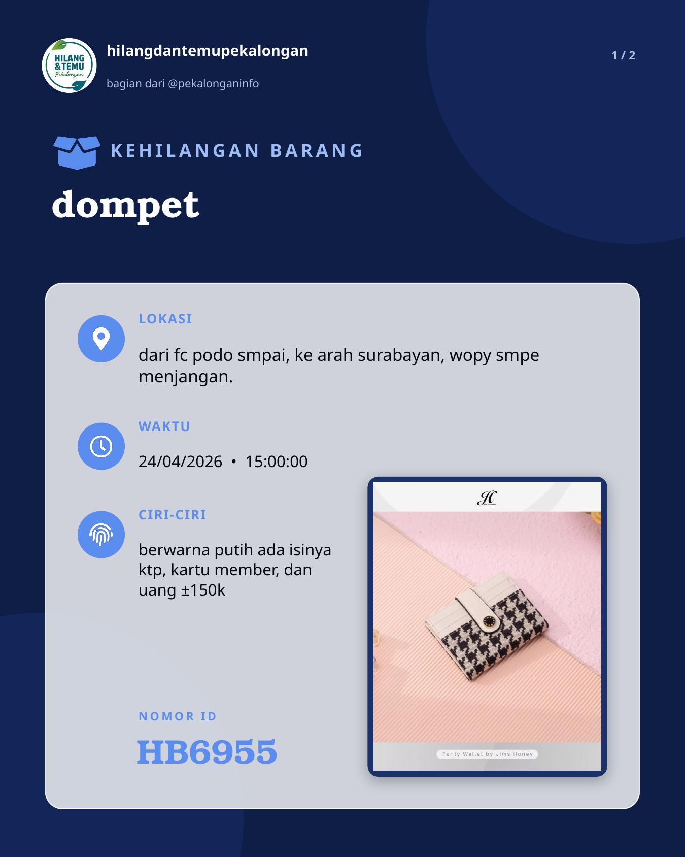 Slide 1 laporan dompet