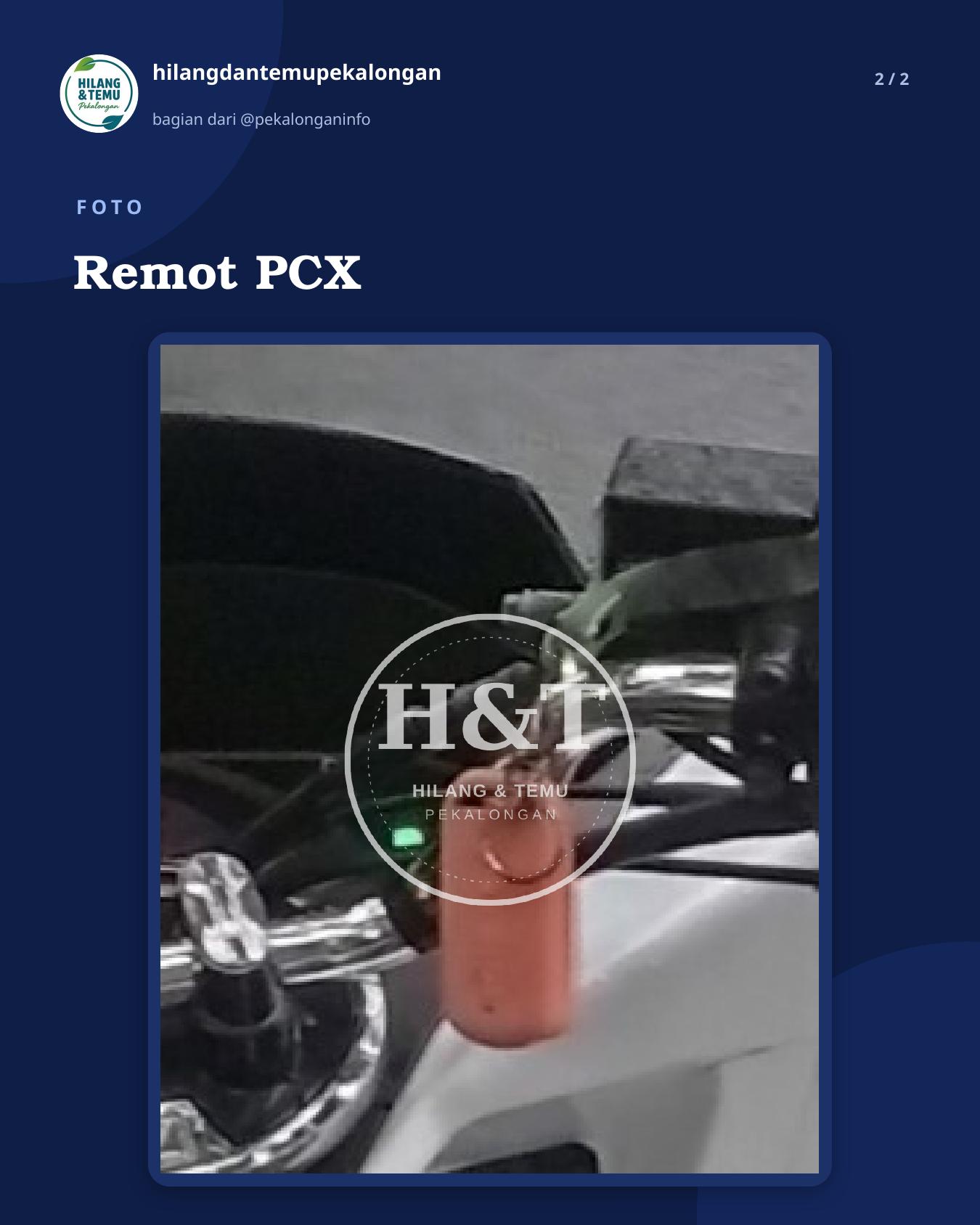 Slide 2 laporan Remot PCX
