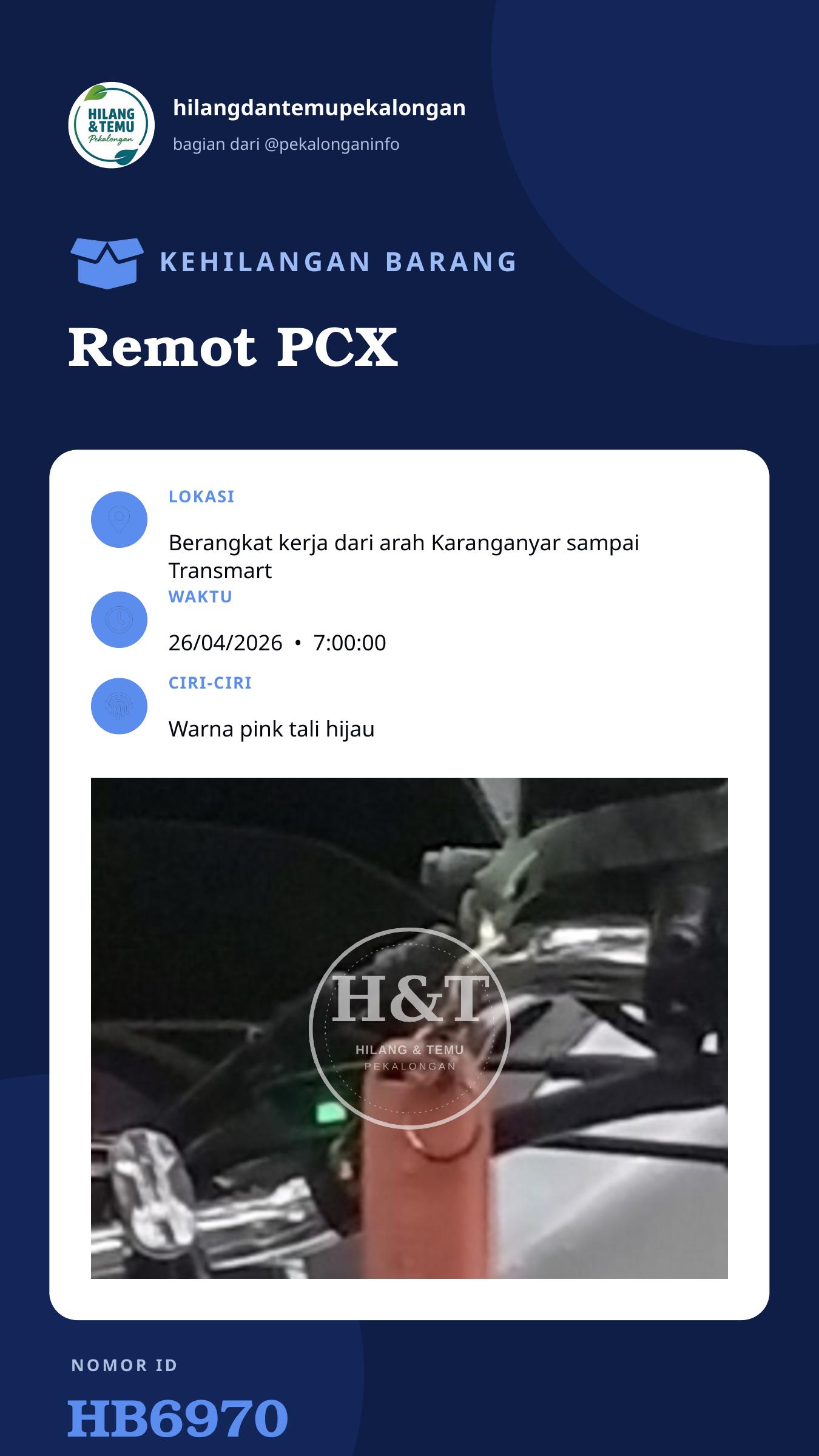 Story 9:16 laporan Remot PCX