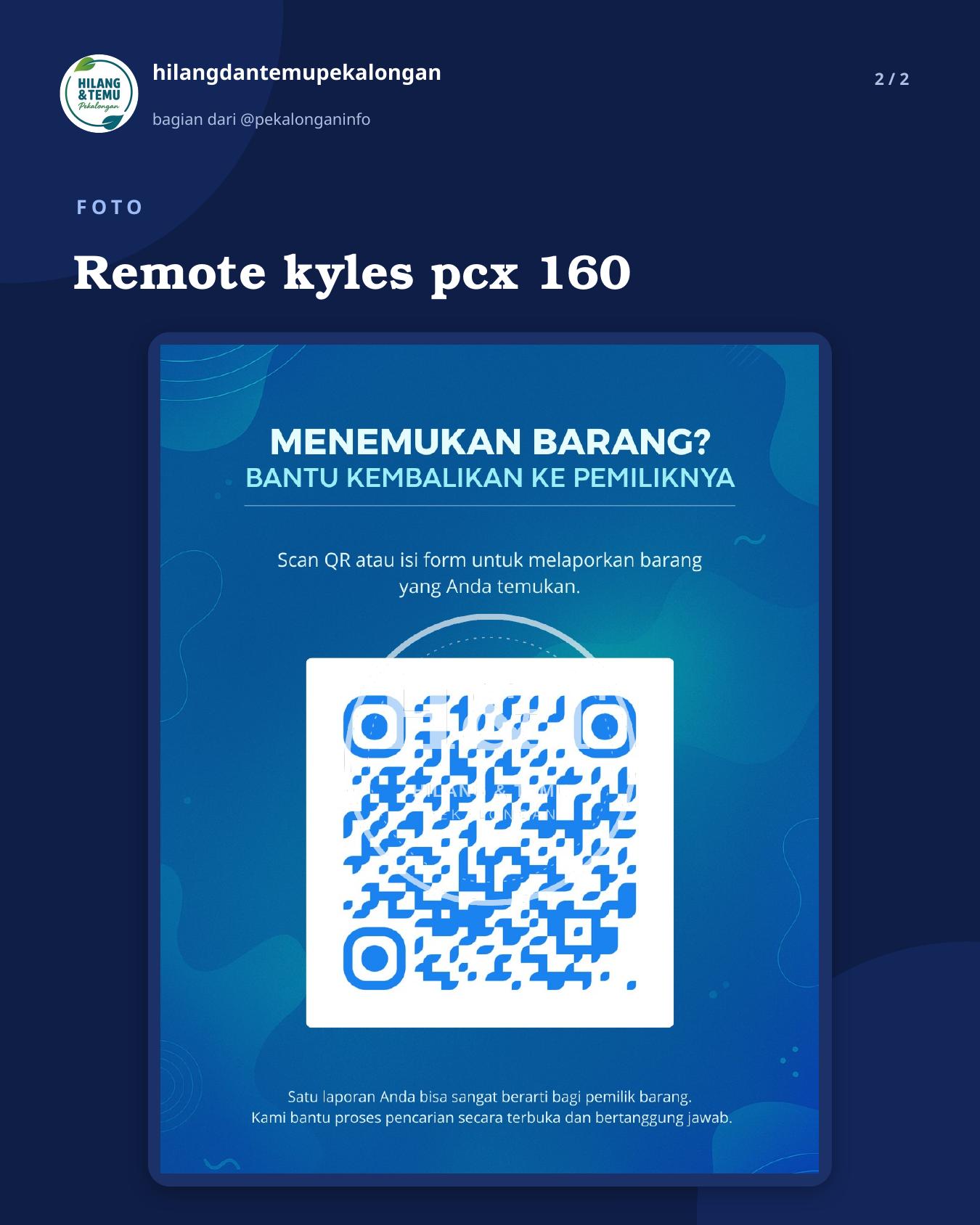 Slide 2 laporan Remote kyles pcx 160