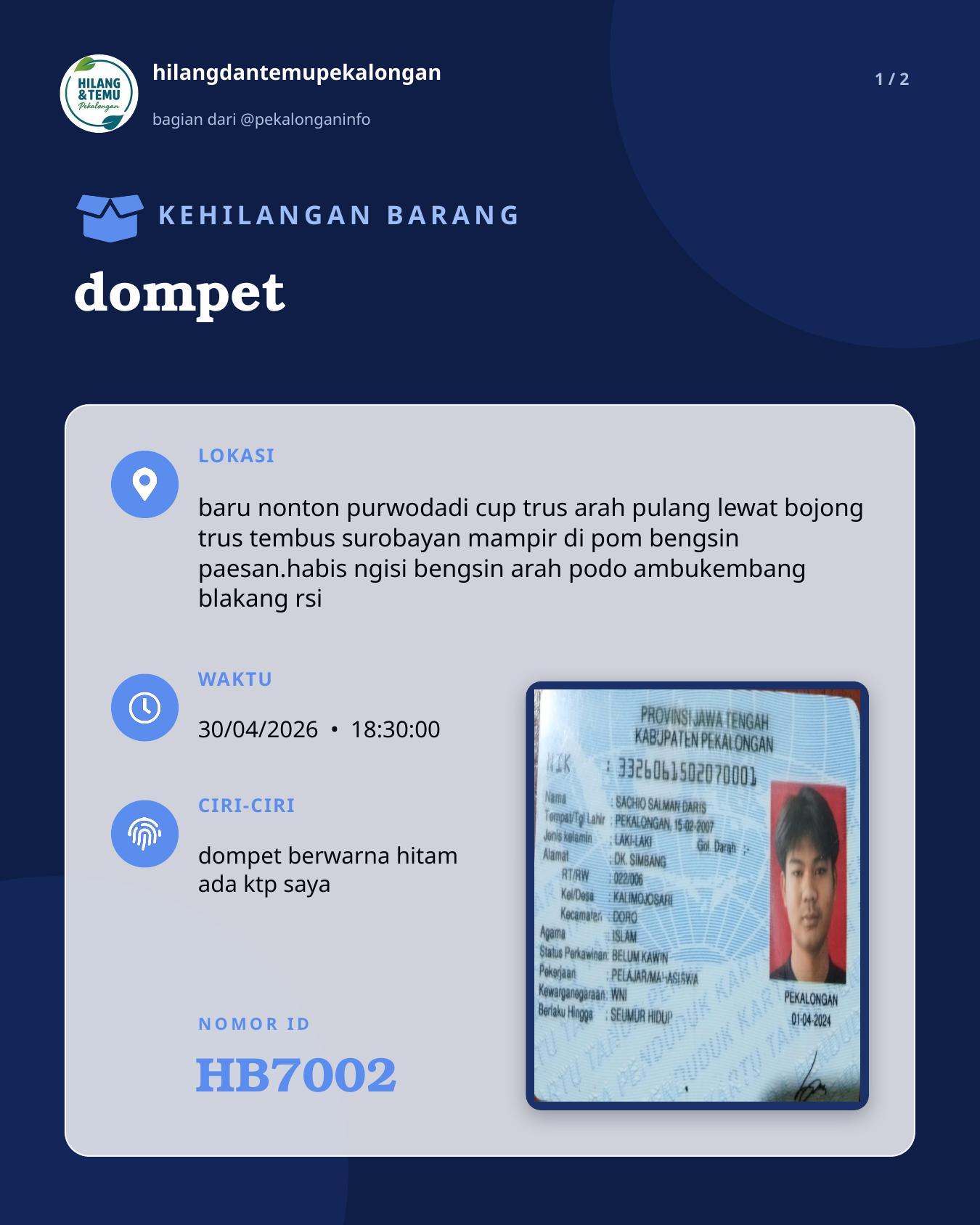 Slide 1 laporan dompet