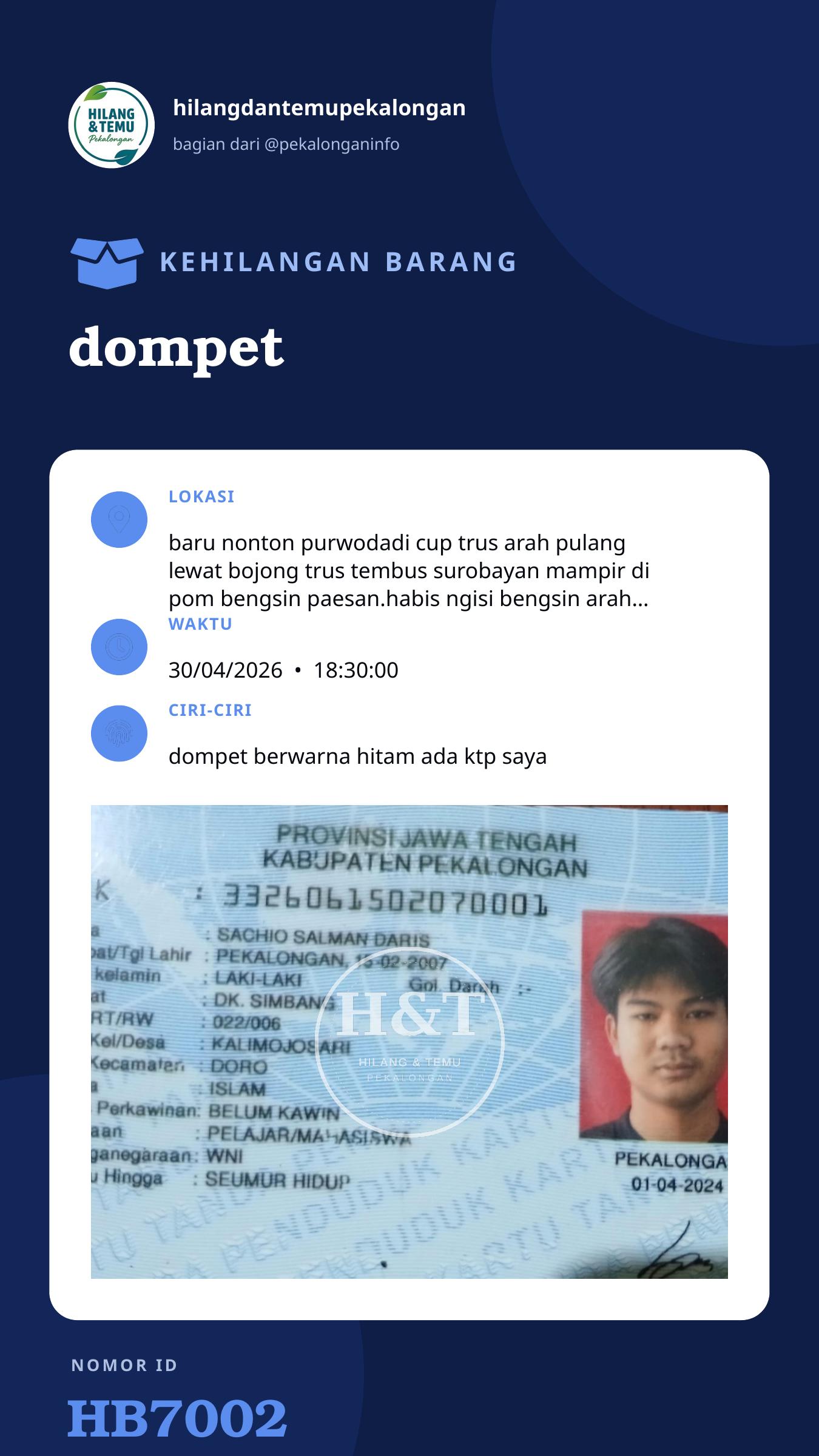 Story 9:16 laporan dompet
