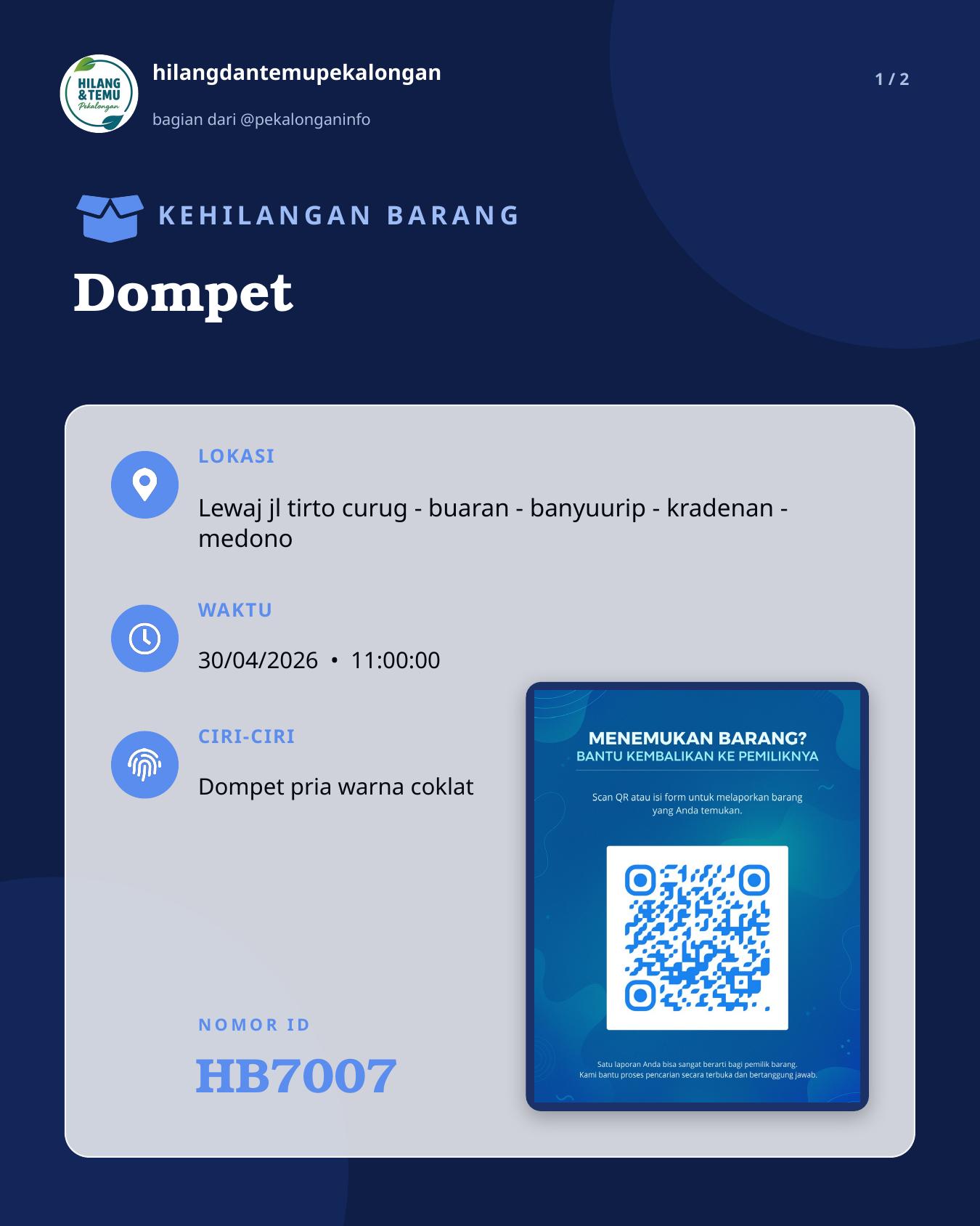 Slide 1 laporan Dompet