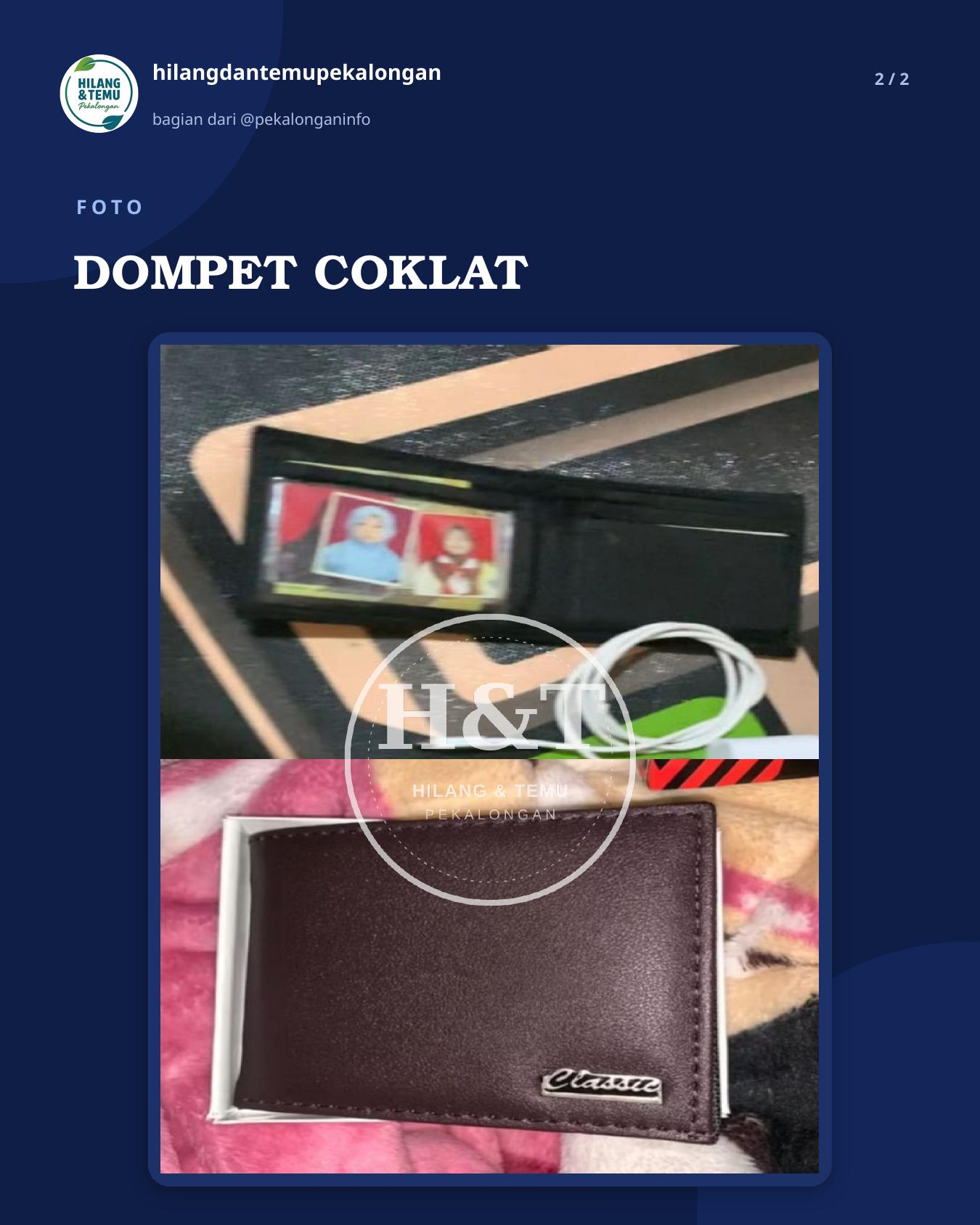 Slide 2 laporan DOMPET COKLAT