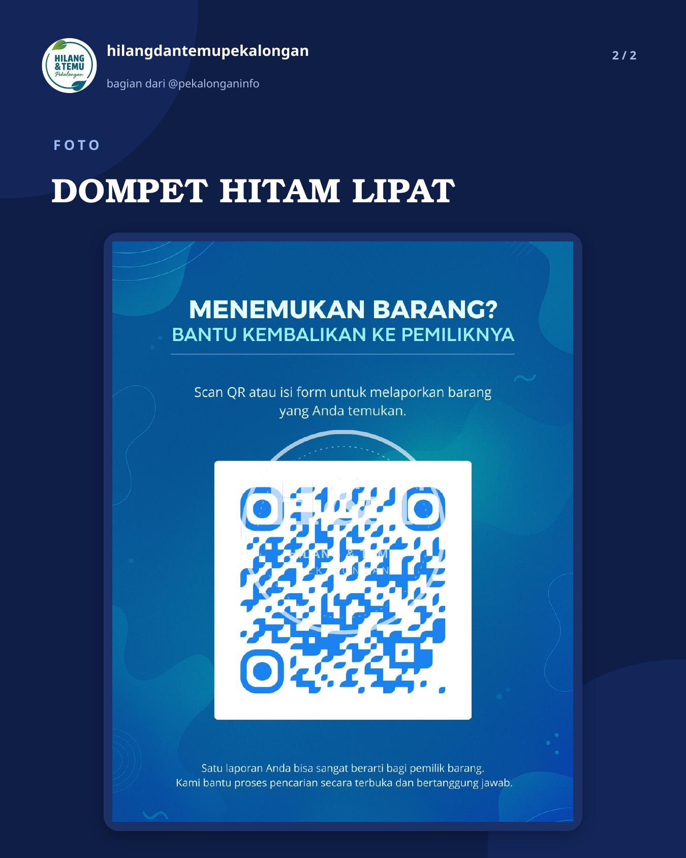 Slide 2 laporan DOMPET HITAM LIPAT