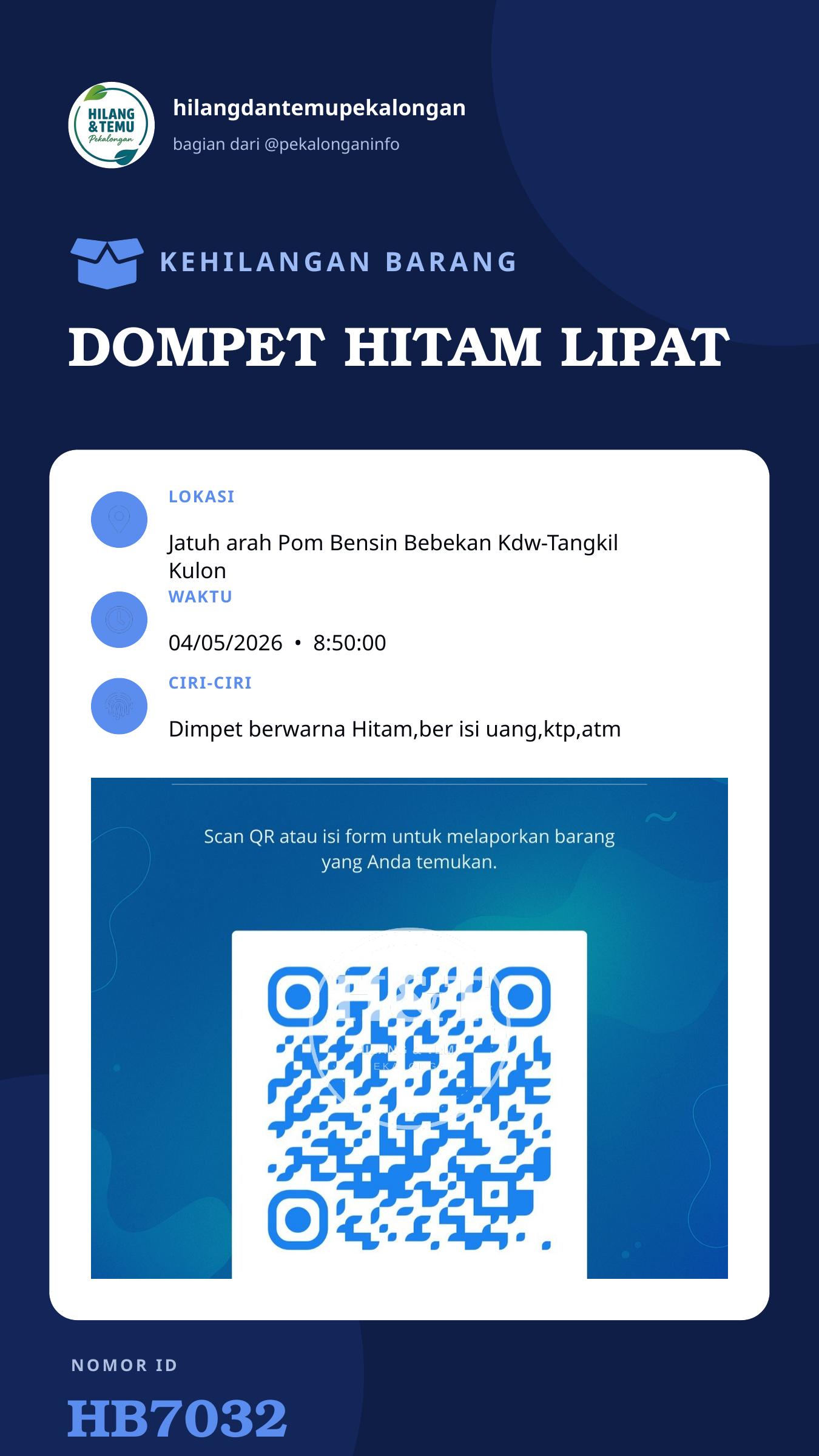 Story 9:16 laporan DOMPET HITAM LIPAT