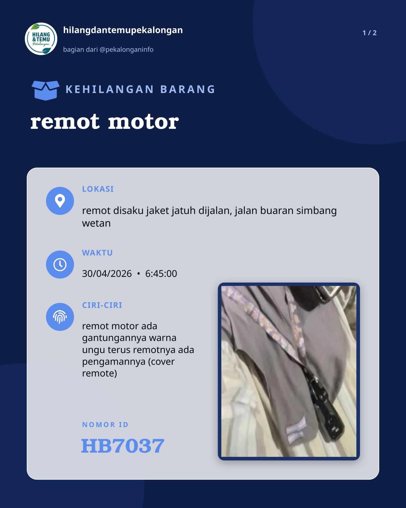Slide 1 laporan remot motor