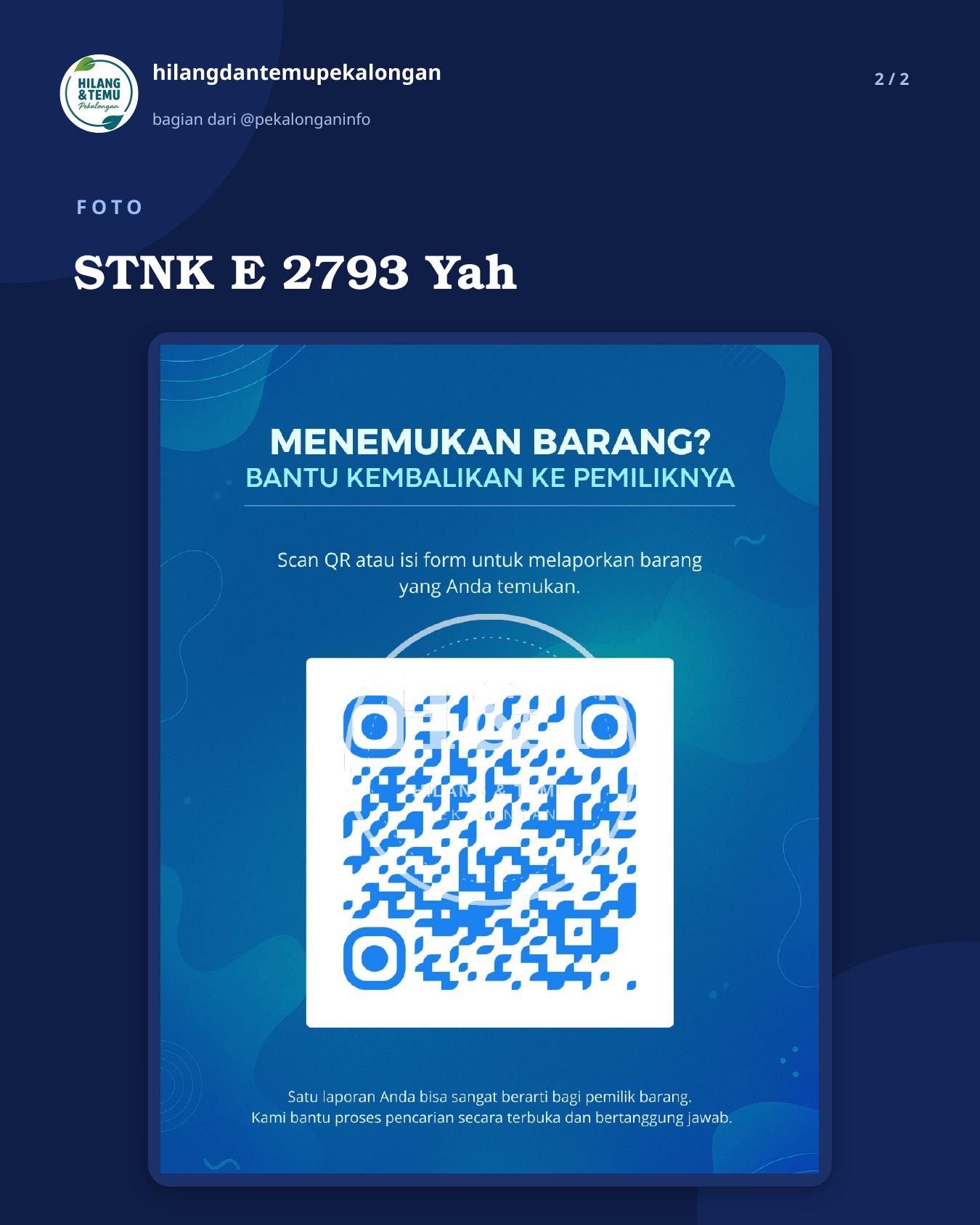 Slide 2 laporan STNK E 2793 Yah