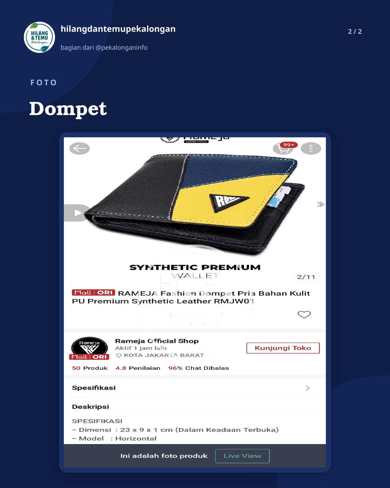 Slide 2 laporan Dompet