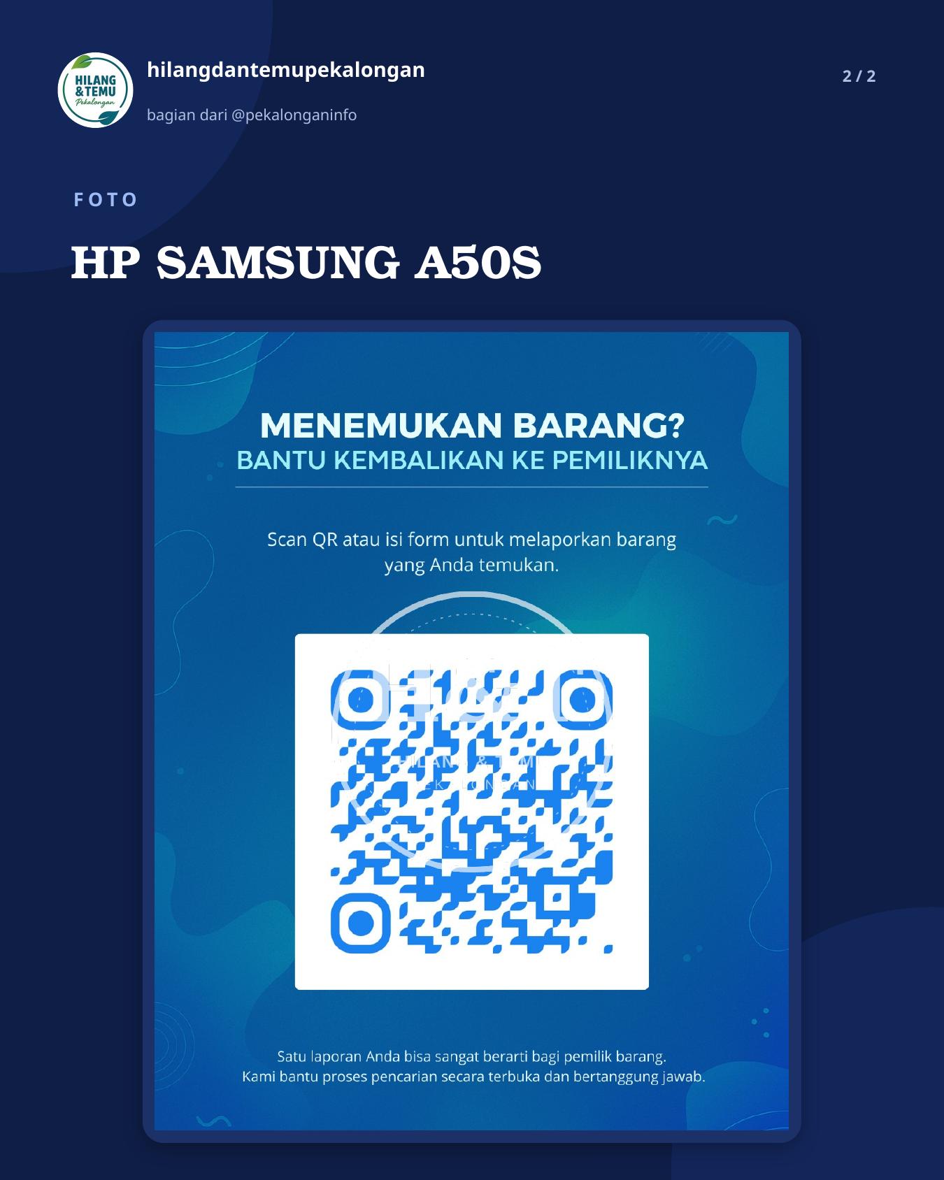 Slide 2 laporan HP SAMSUNG A50S