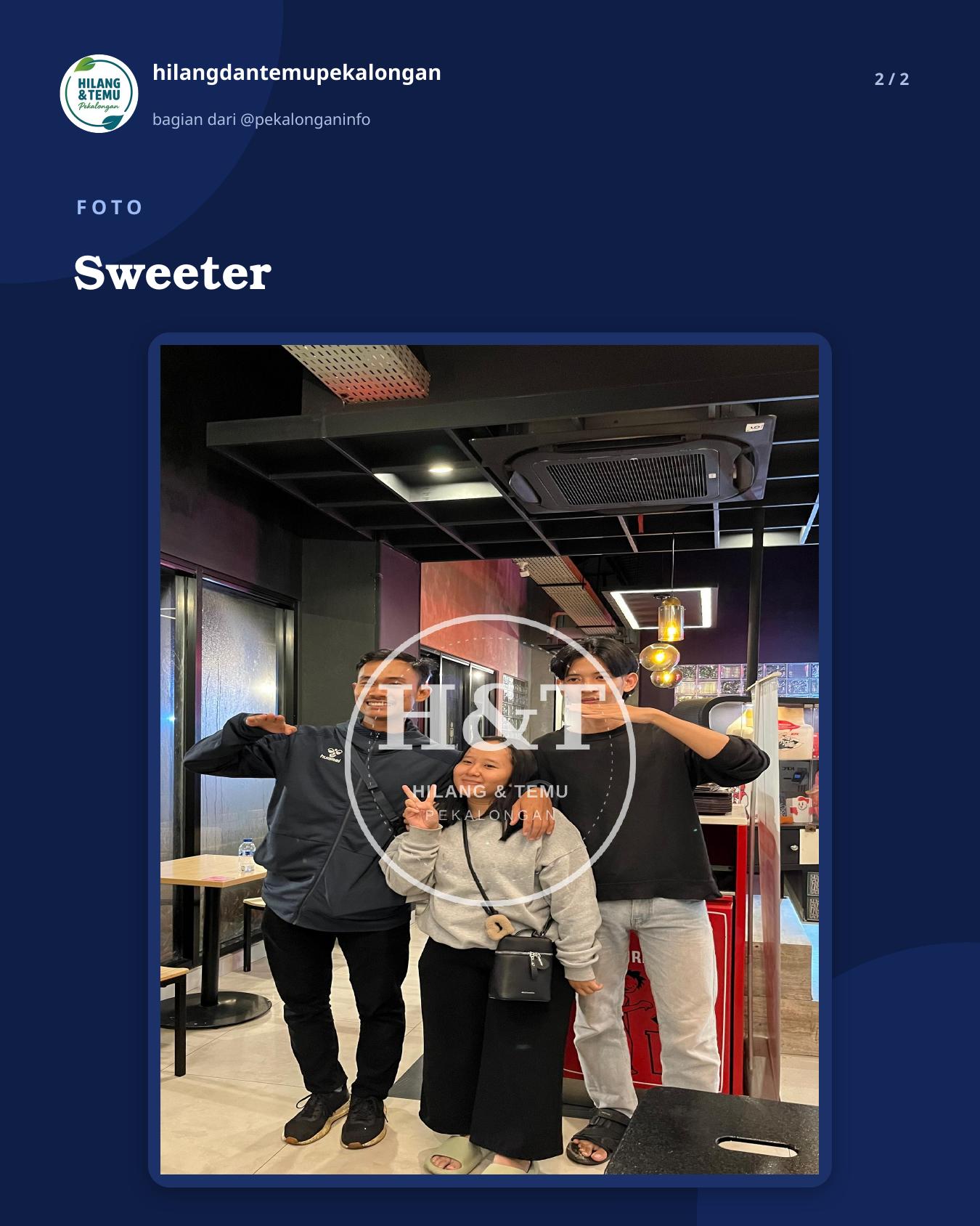 Slide 2 laporan Sweeter