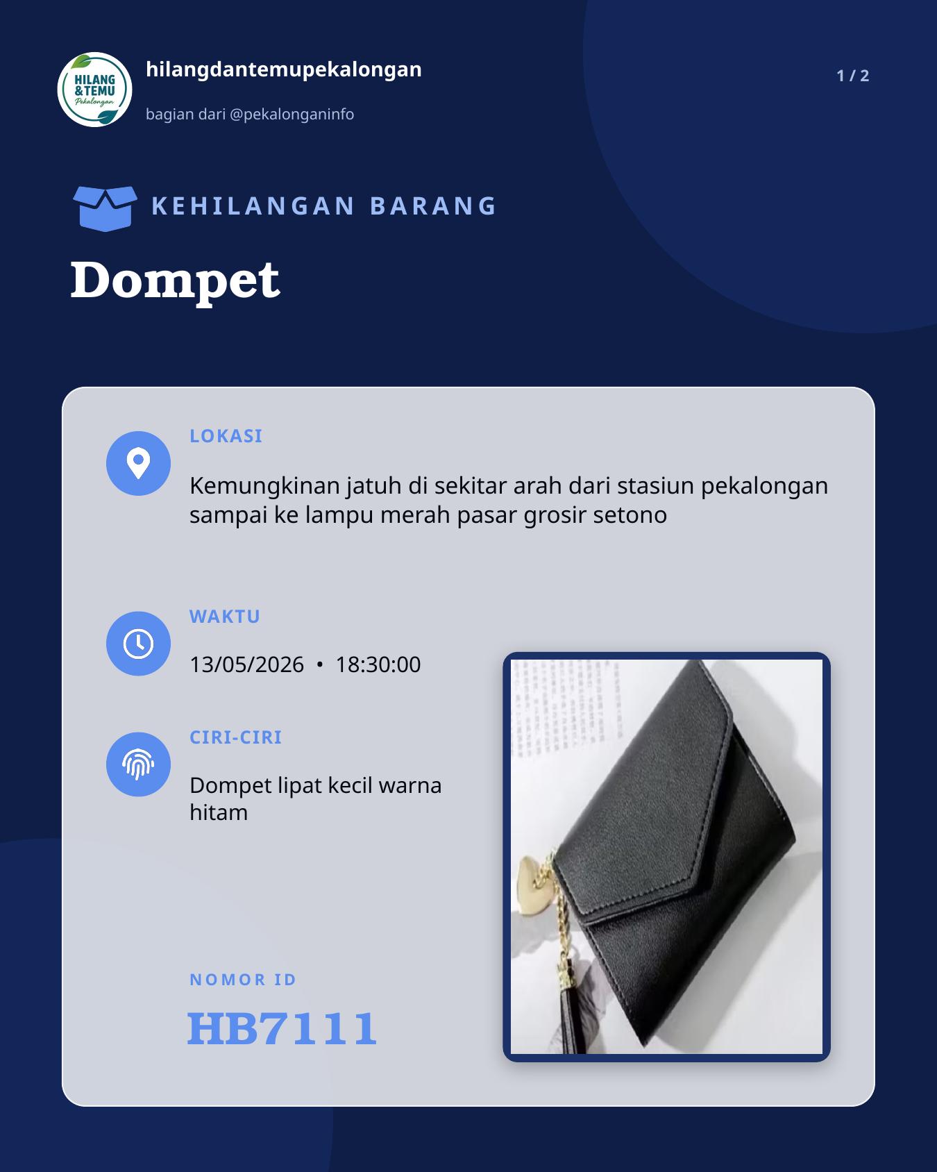 Slide 1 laporan Dompet