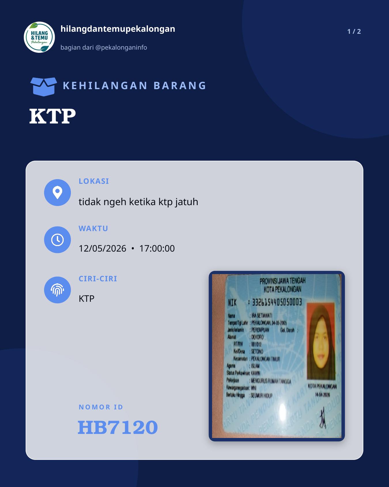 Slide 1 laporan KTP