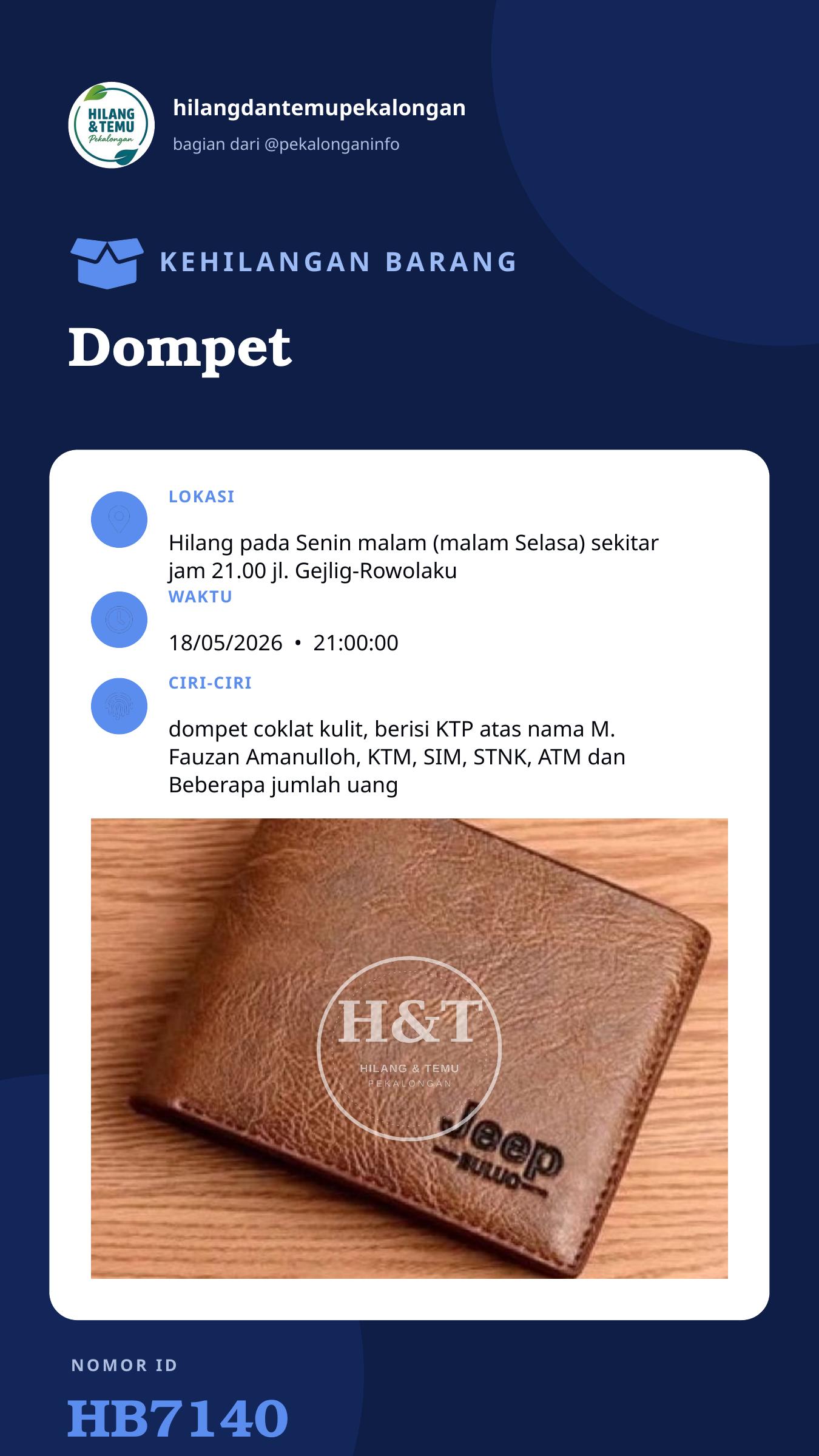 Story 9:16 laporan Dompet