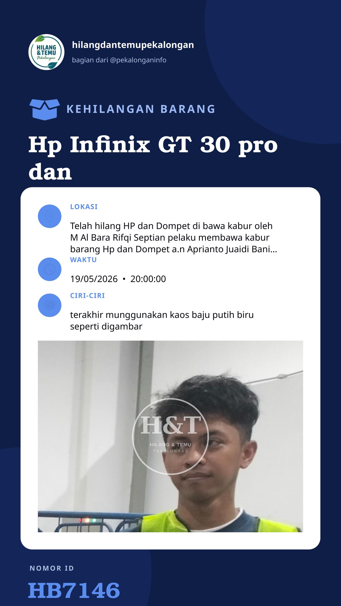 Story 9:16 laporan Hp Infinix GT 30 pro dan Dompet