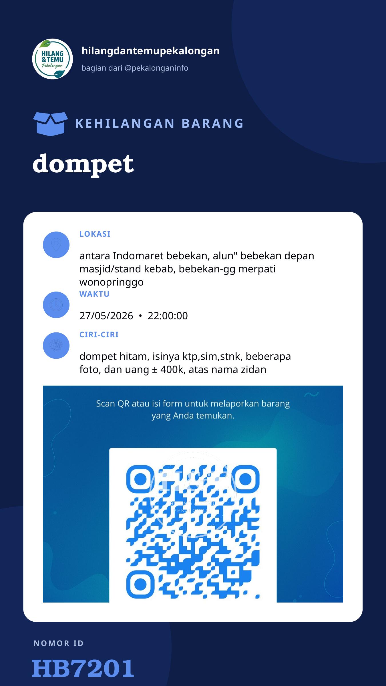Story 9:16 laporan dompet
