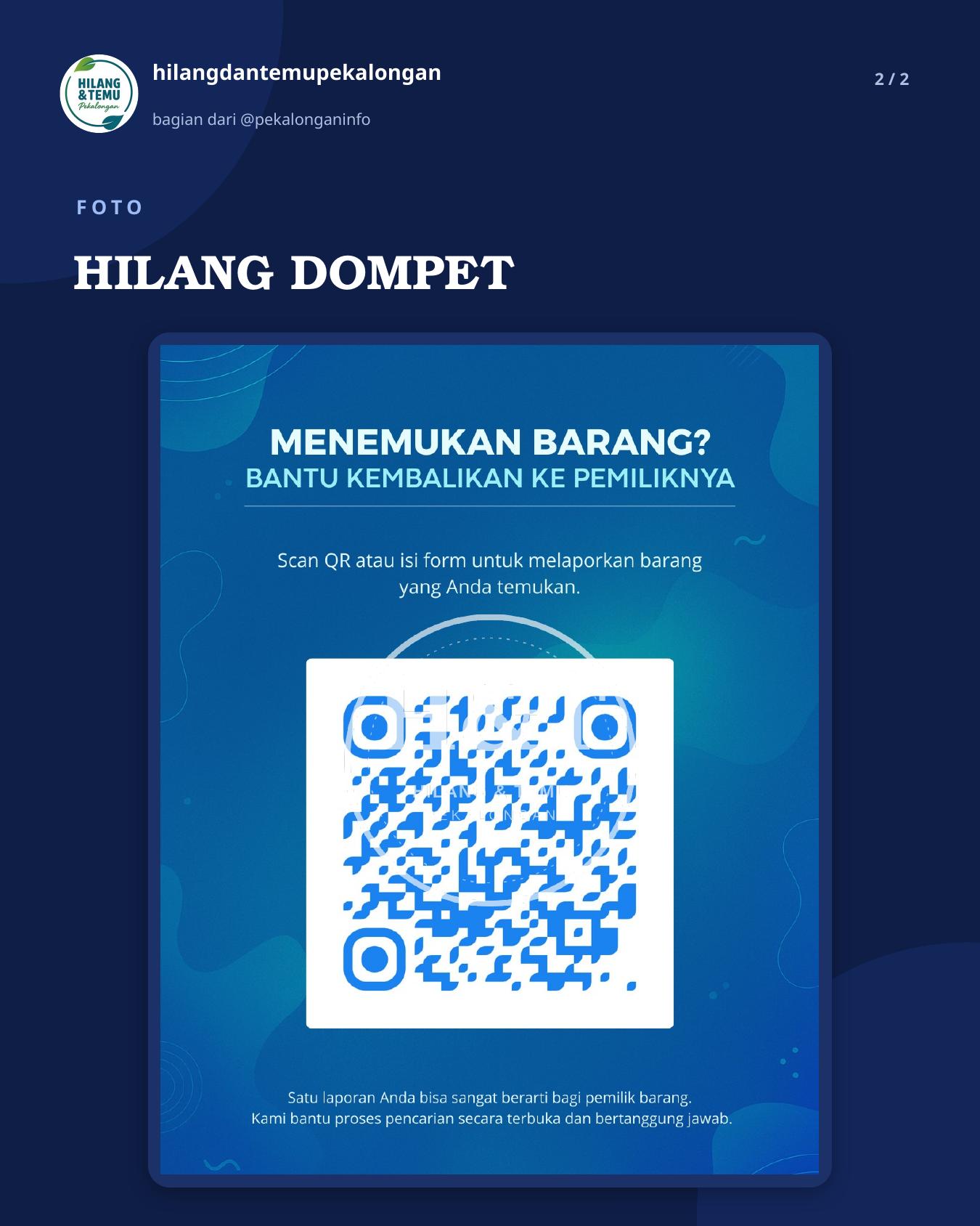 Slide 2 laporan HILANG DOMPET