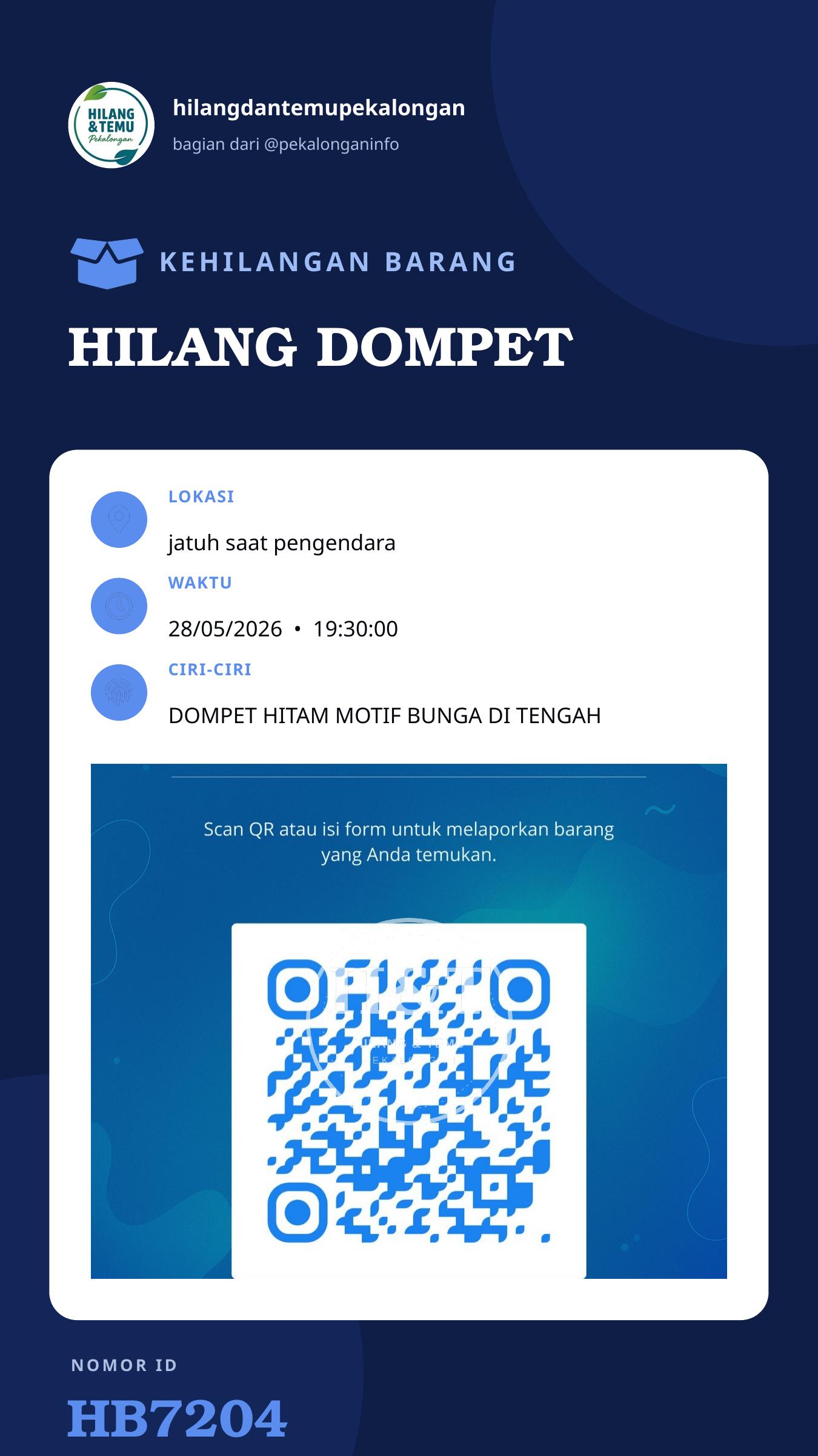 Story 9:16 laporan HILANG DOMPET