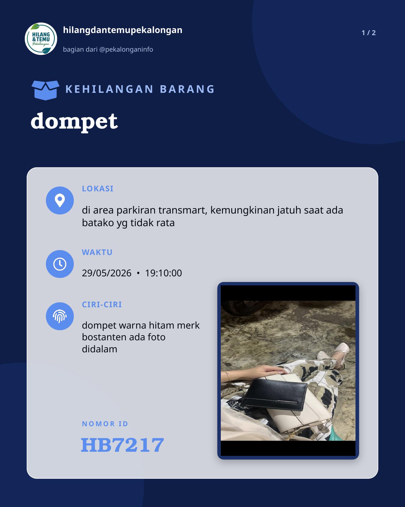 Slide 1 laporan dompet