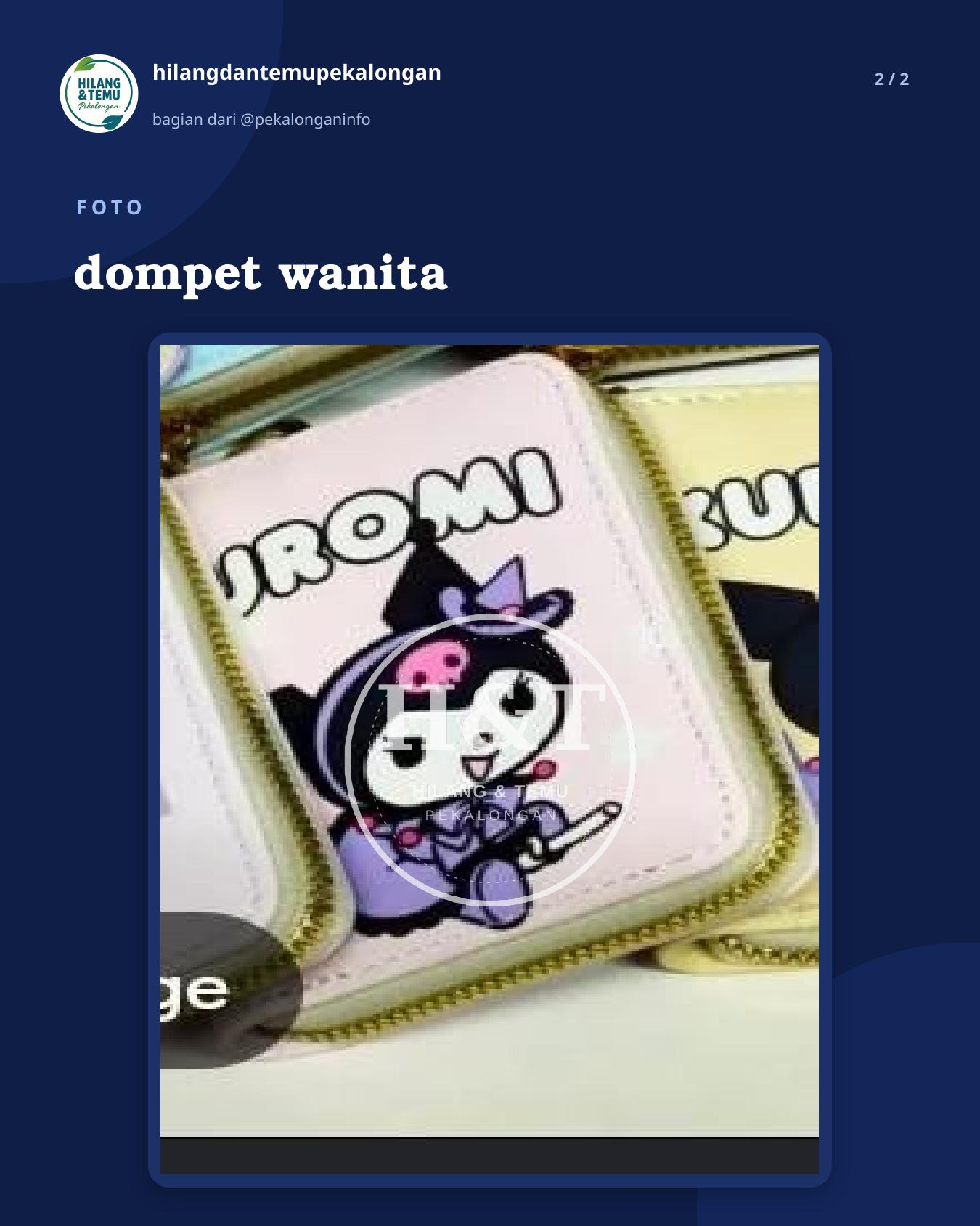Slide 2 laporan dompet wanita