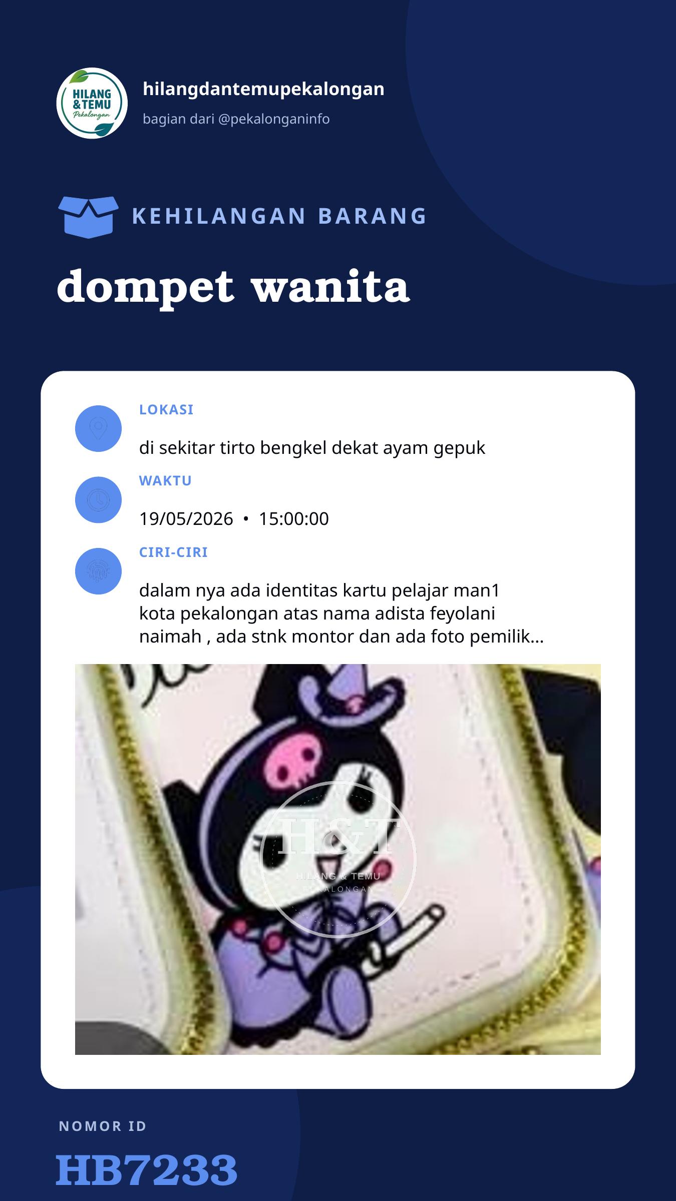 Story 9:16 laporan dompet wanita