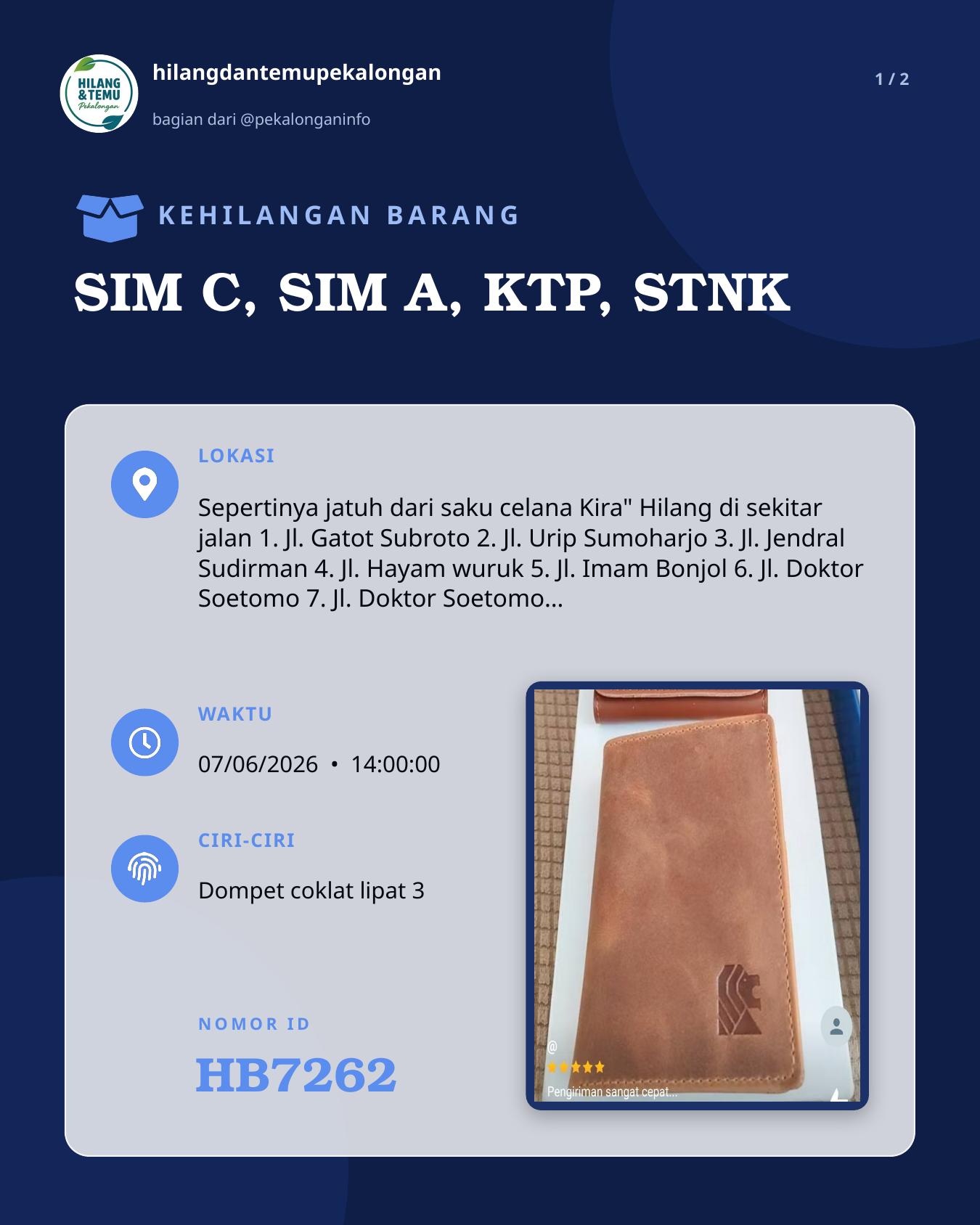 Slide 1 laporan SIM C, SIM A, KTP, STNK