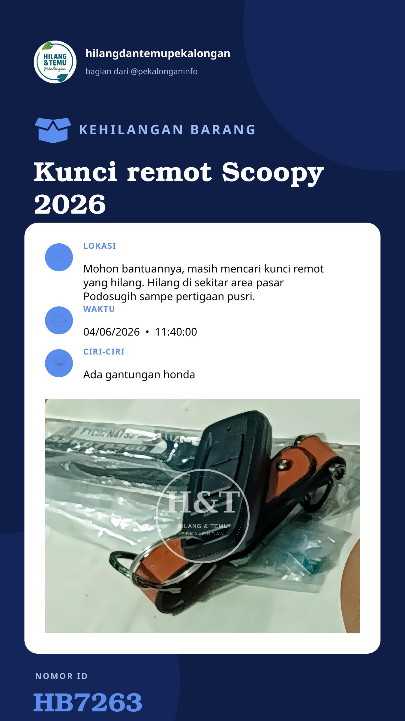 Story 9:16 laporan Kunci remot Scoopy 2026