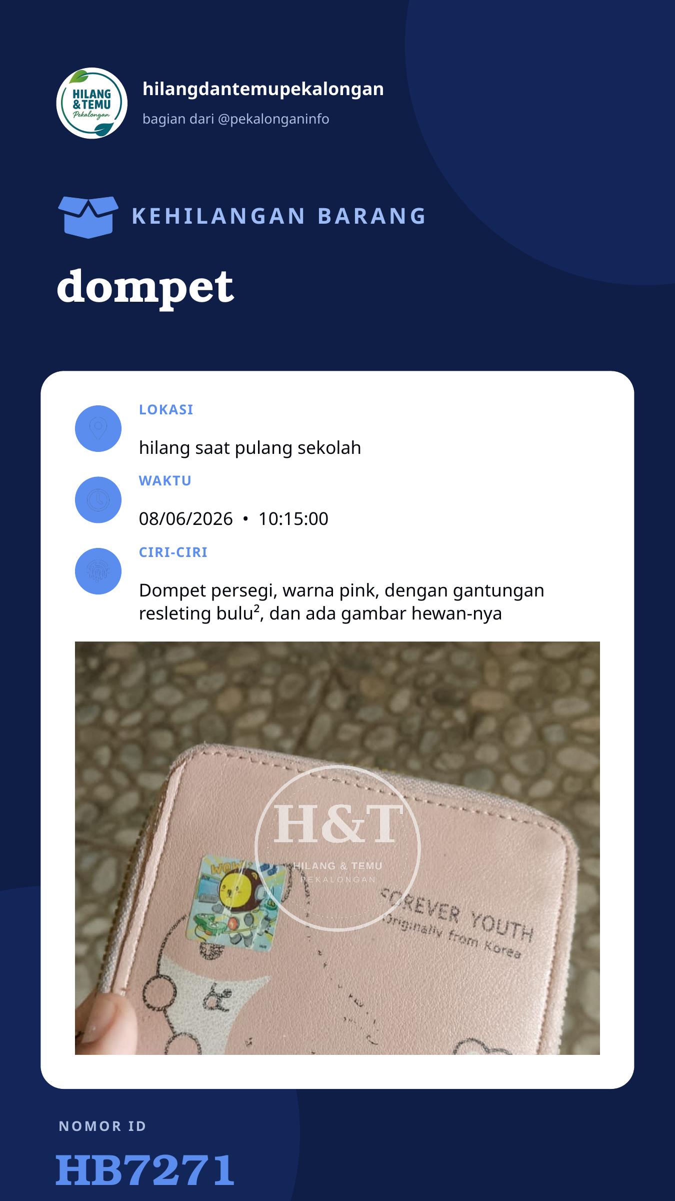Story 9:16 laporan dompet