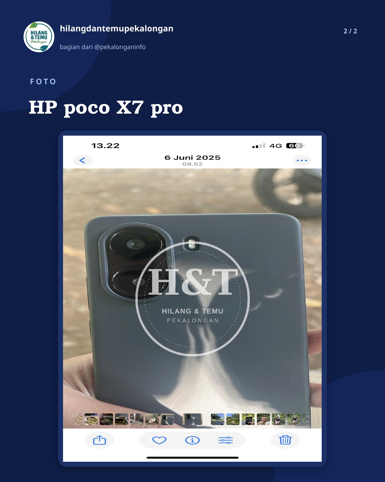 Slide 2 laporan HP poco X7 pro
