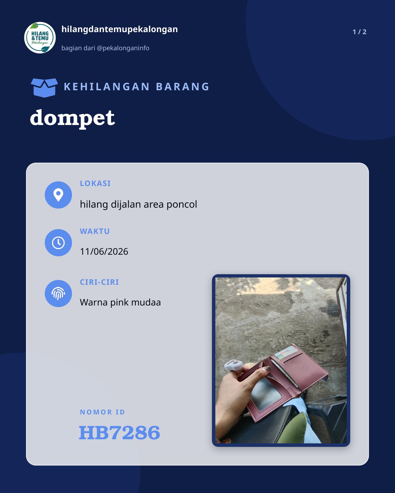 Slide 1 laporan dompet
