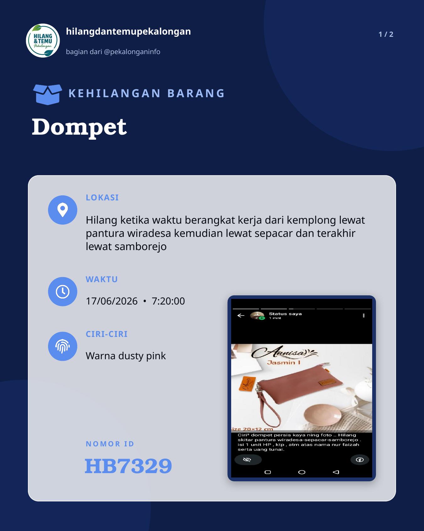 Slide 1 laporan Dompet