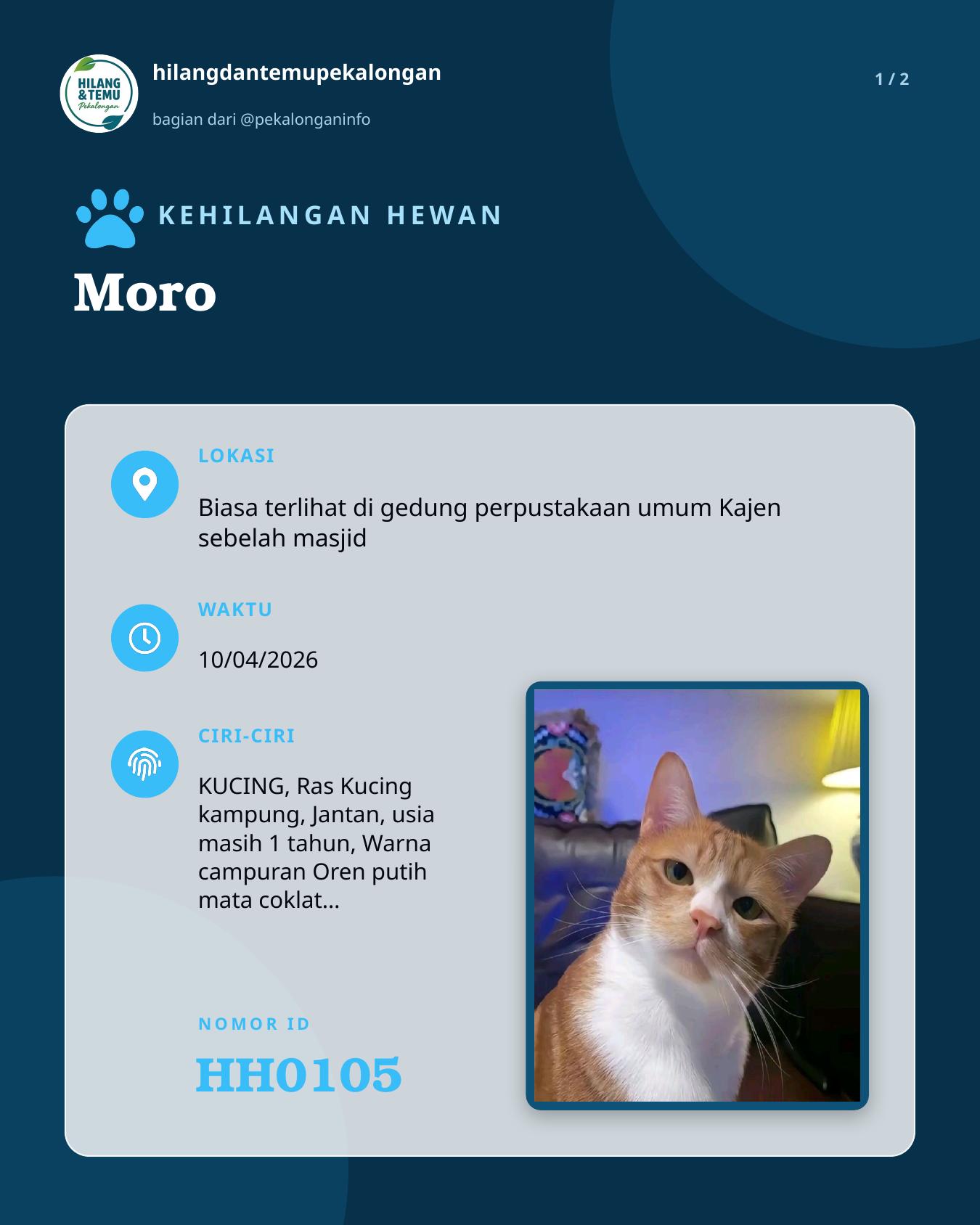 Slide 1 laporan Moro