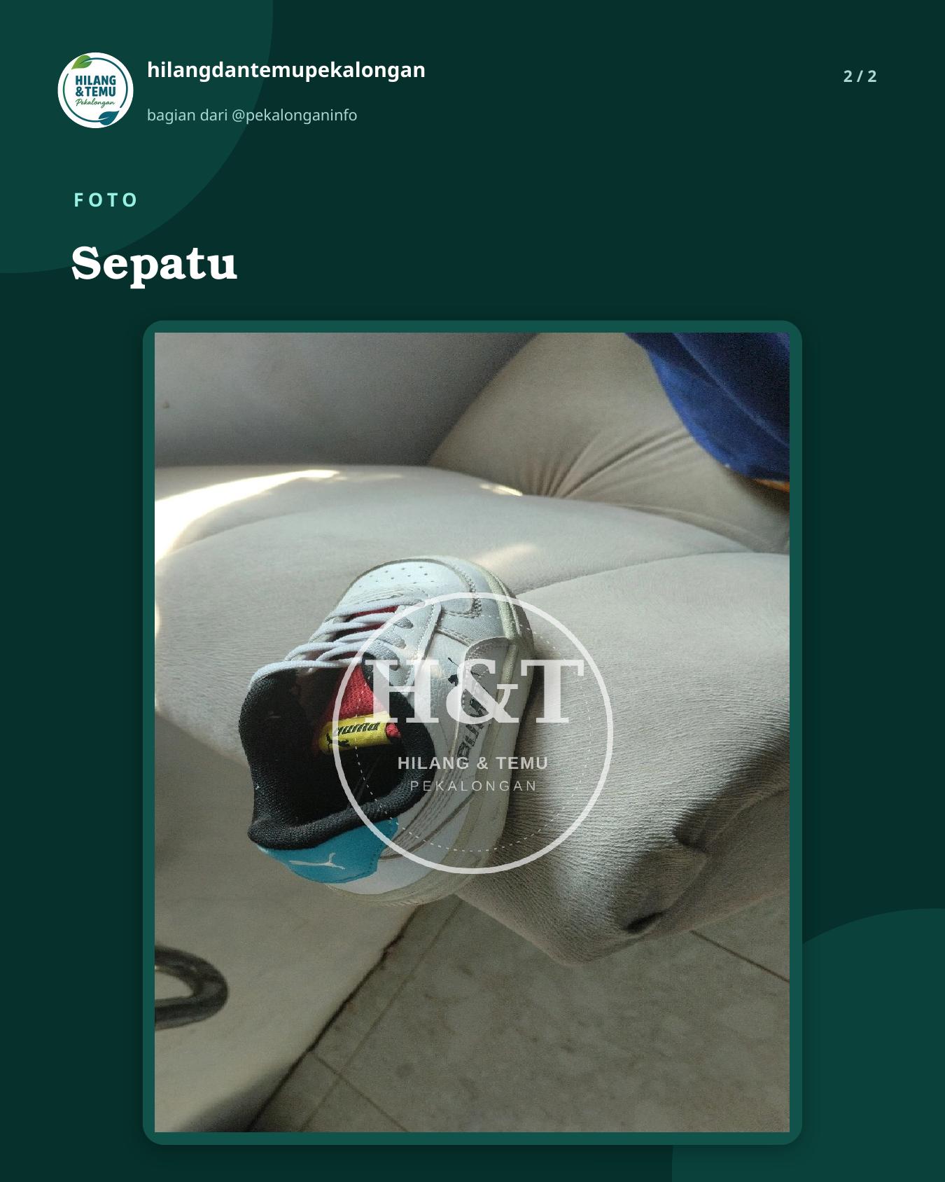 Slide 2 laporan Sepatu