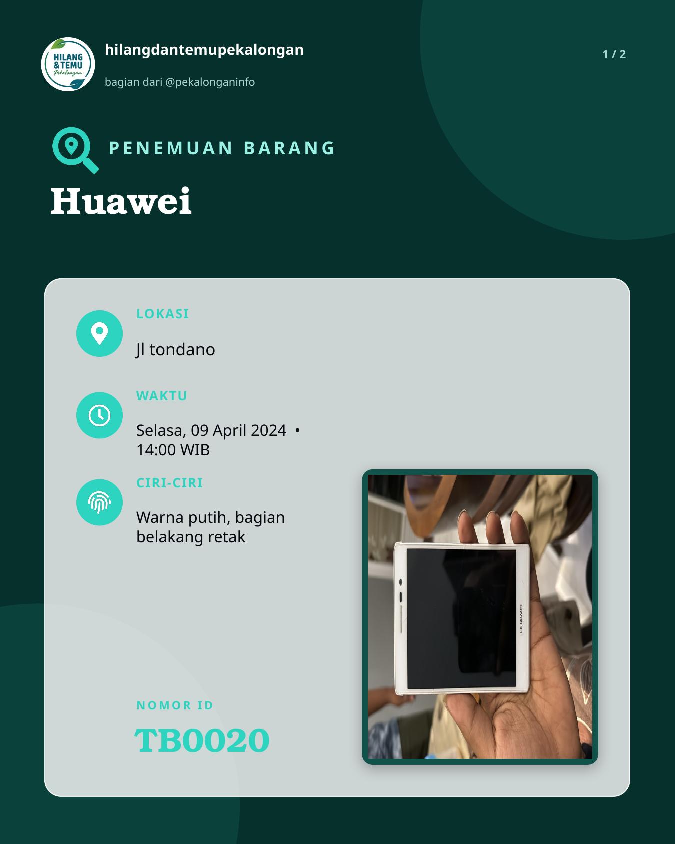 Slide 1 laporan Huawei