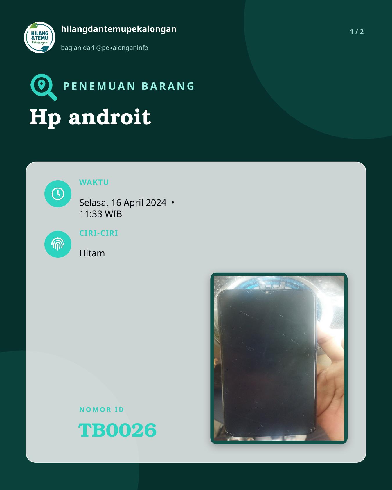 Slide 1 laporan Hp androit