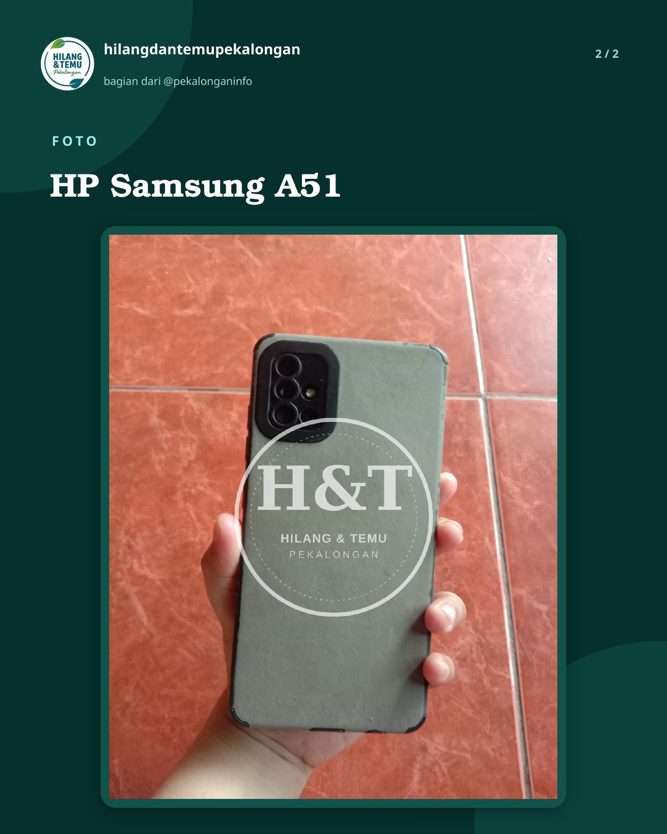 Slide 2 laporan HP Samsung A51