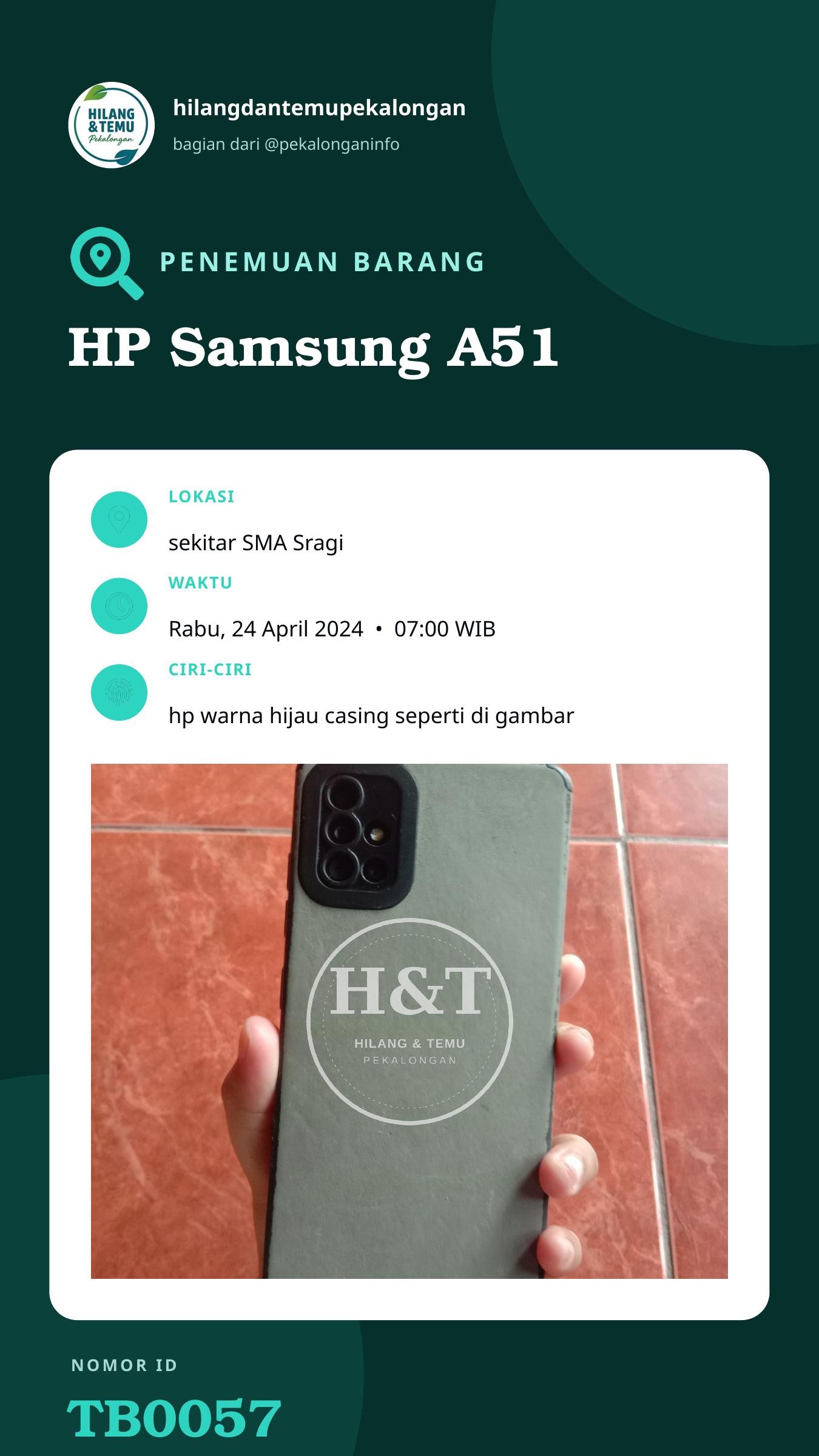 Story 9:16 laporan HP Samsung A51