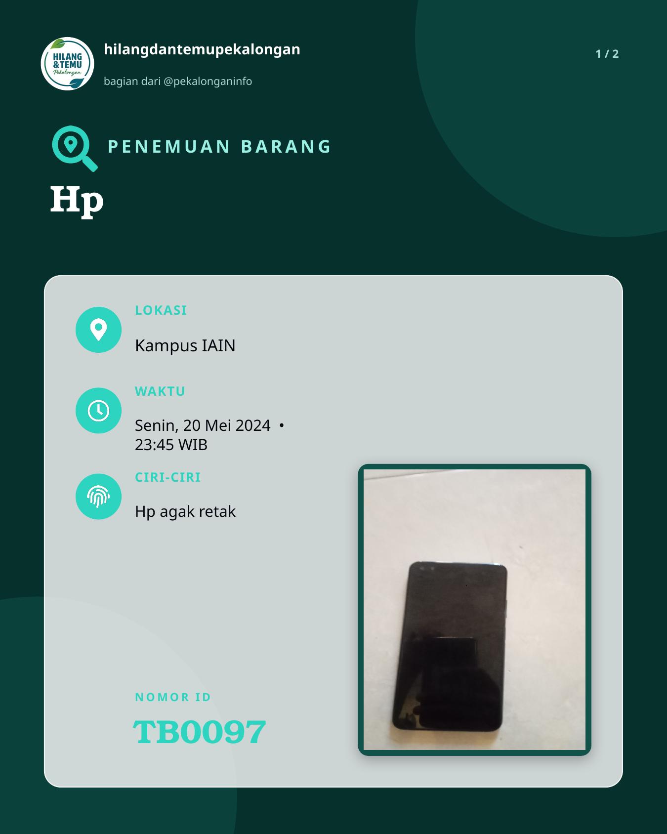 Slide 1 laporan Hp